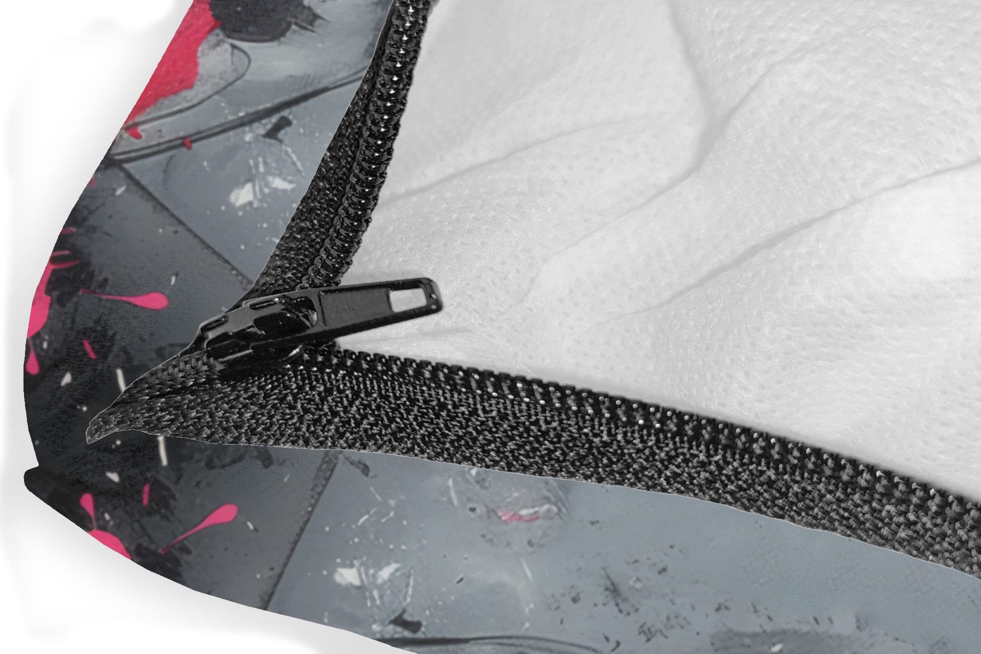 MuchoWow Dekokissen Lippen - Leuchtendes Rosa - Graffiti - Farbstreifen, Zi günstig online kaufen