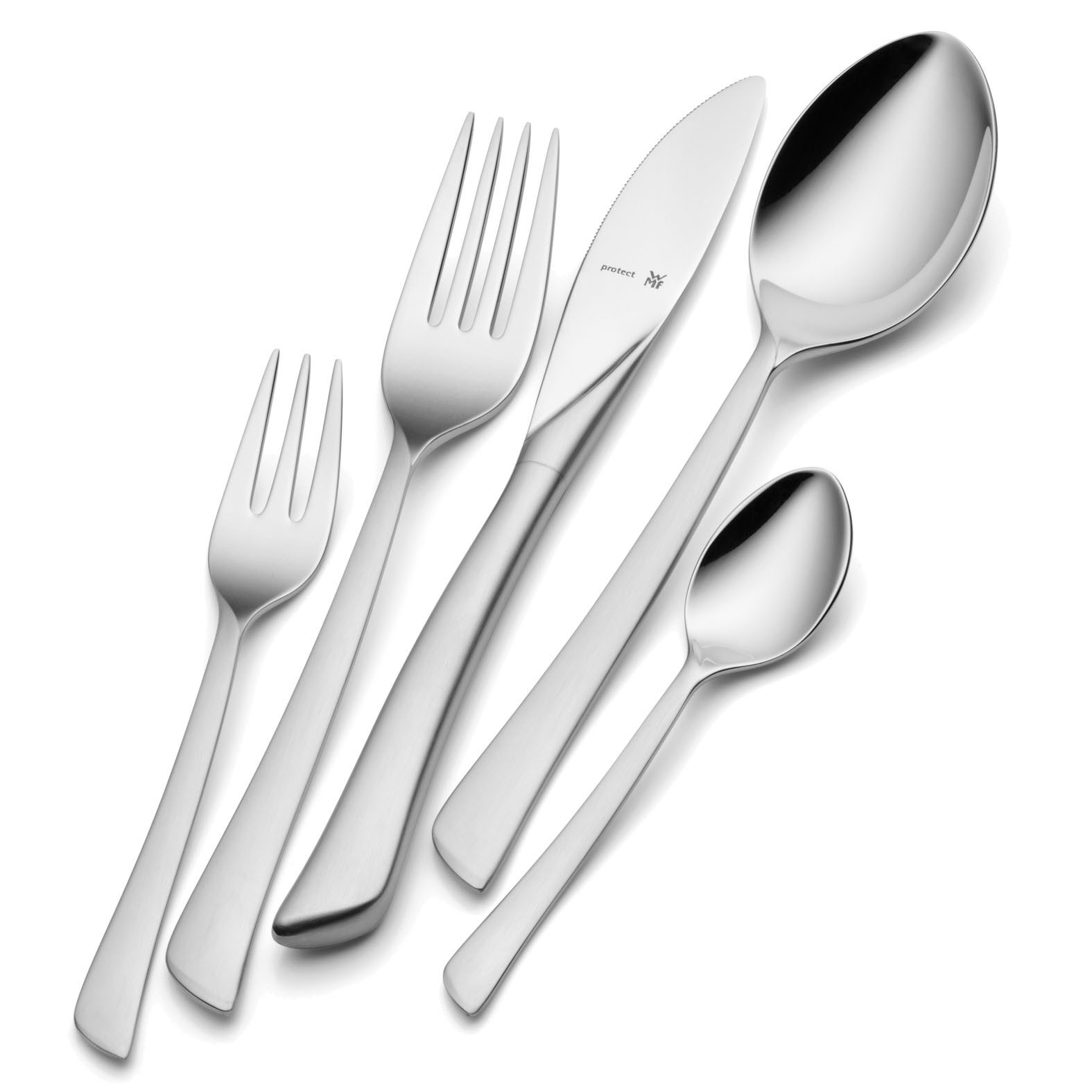 WMF Besteck-Set Virgina (30-tlg), 6 Personen, Cromargan® Edelstahl Rostfrei, ergonomisch, Cromargan protect