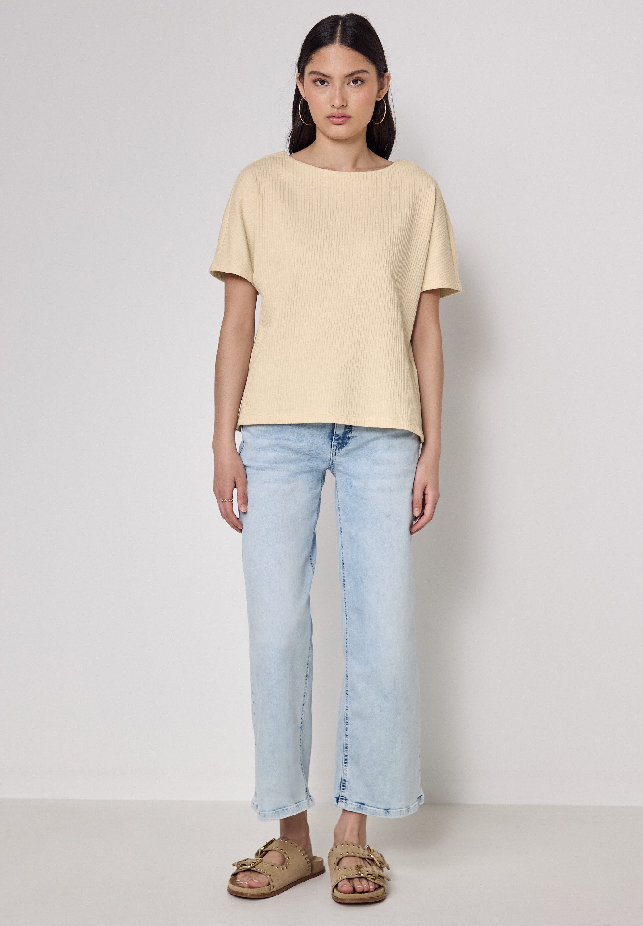 STREET ONE STUDIO T-Shirt im soften Baumwoll-Mix