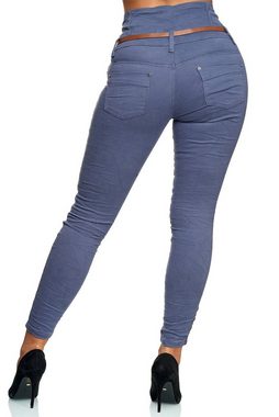 Elara High-waist-Jeans Elara Damen Jeans High Waist Push Up Effekt (1-tlg)