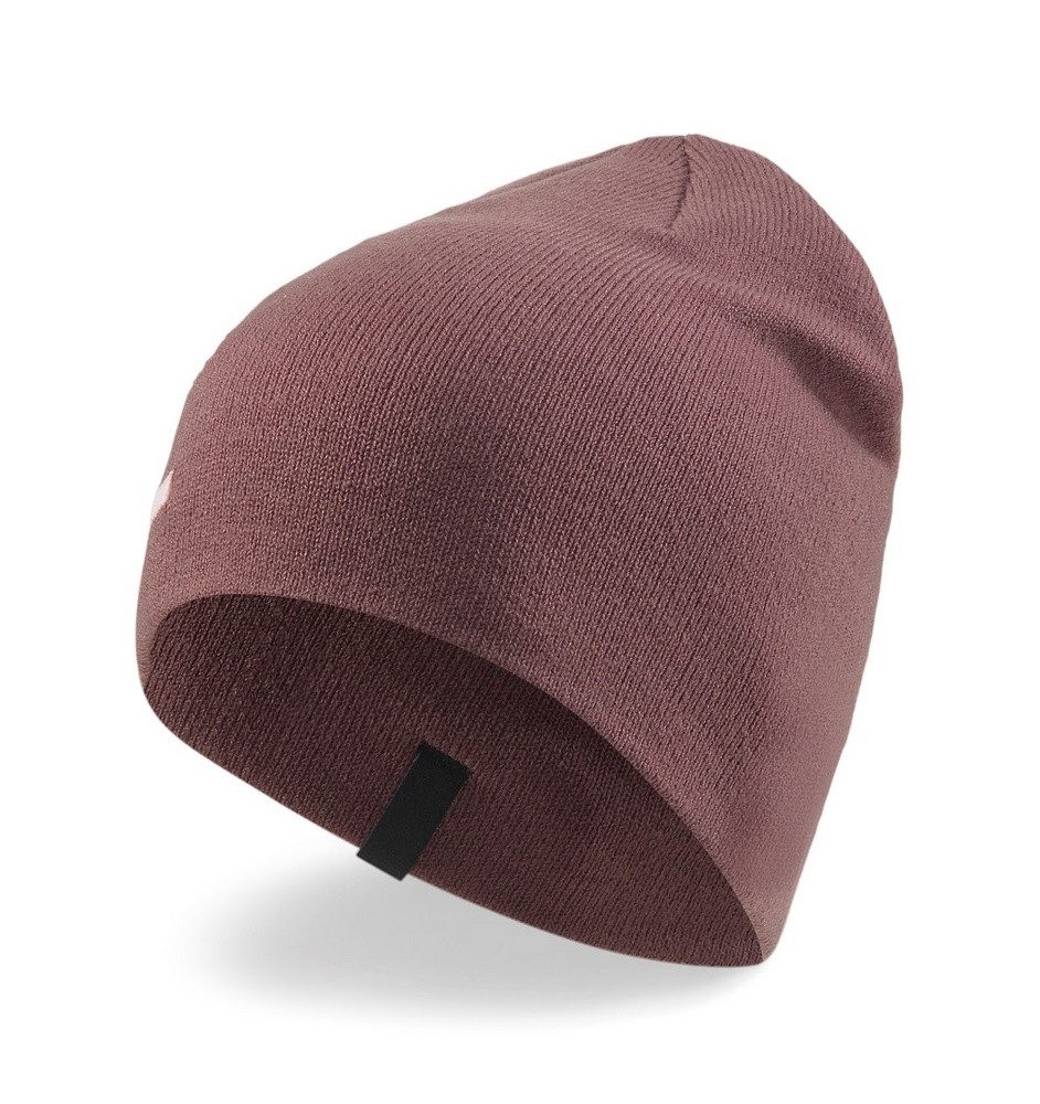 PUMA Strickmütze (Beanie) Classic Cuffless mit Schriftzug - rosa - 1 Stück
