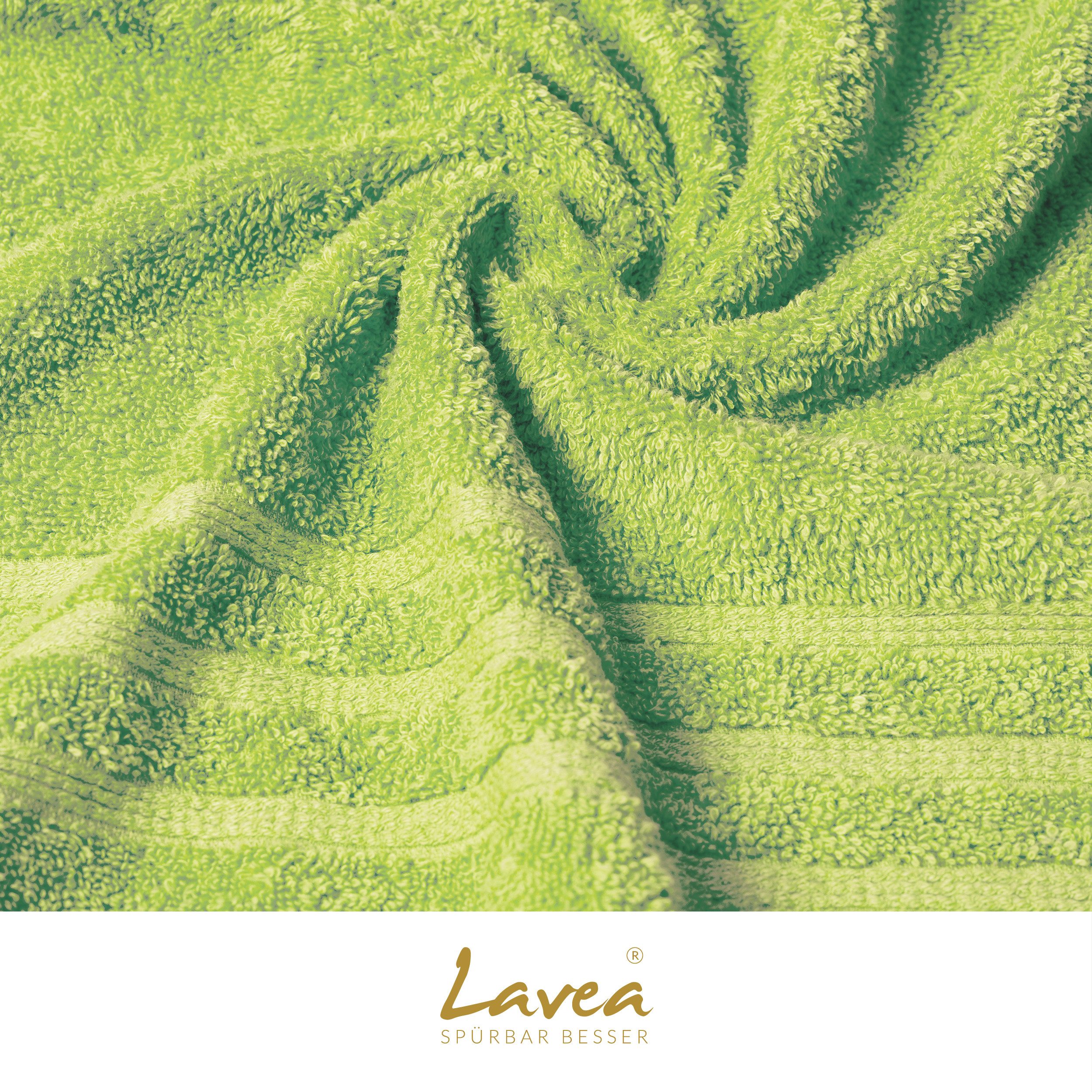 Lavea Badetuch Bali Duschtuch 100x150 cm Duschtuch 70x140 cm, Weiches Bio-Baumwollfrottee (1-St), Handtuch, GOTS-zertifiziert, extra saugstark mit 500g/m² – Bild 5 von 5