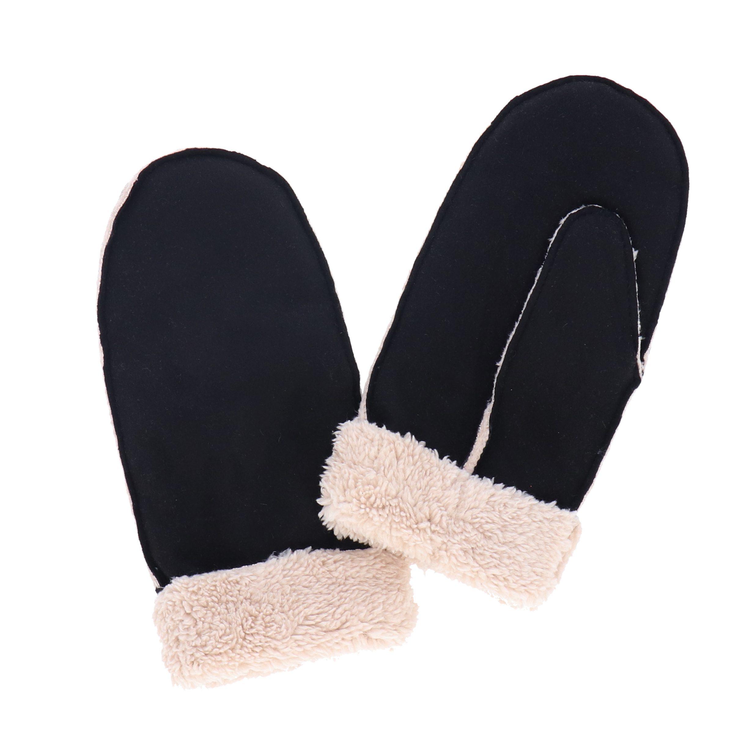 halsüberkopf Accessoires Lederhandschuhe Kunstleder Lammfelloptik wunderbar wärmend