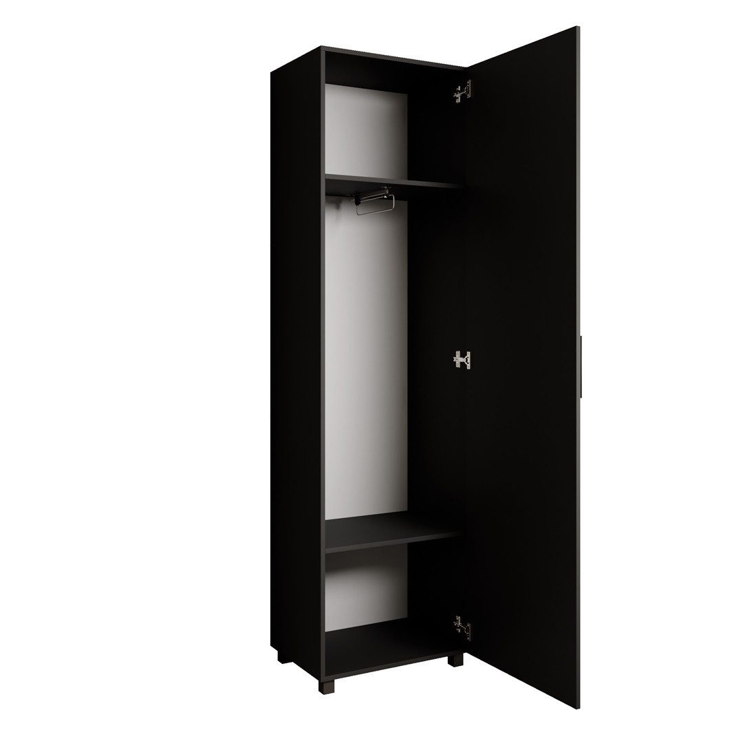 Beautysofa Garderobenschrank mit Tür und Spiegel LIVIA