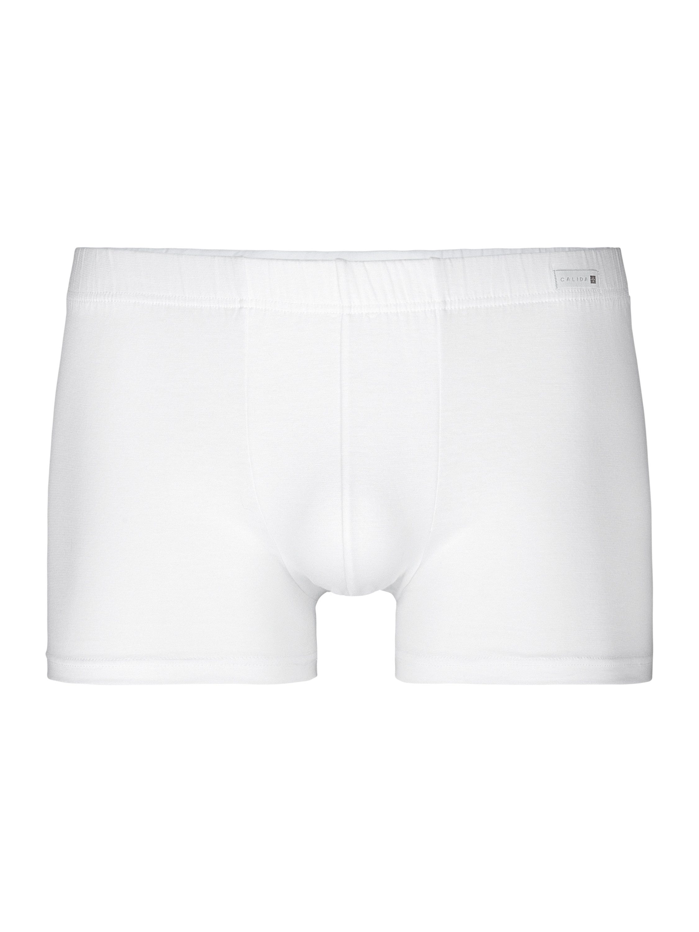 CALIDA Boxer Evolution Herren (1-St) stoffbezogener Gummibund, aus seidig-weicher hochwertiger Baumwolle