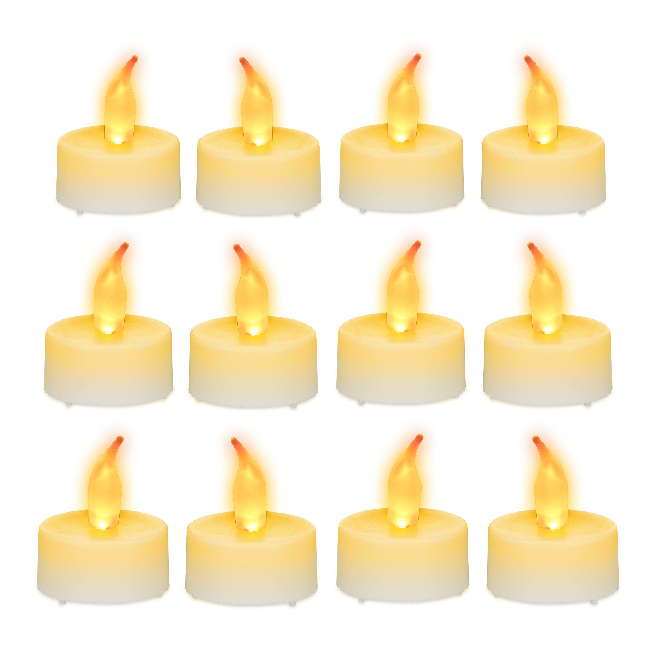 relaxdays LED-Kerze 12 x LED-Teelicht günstig online kaufen