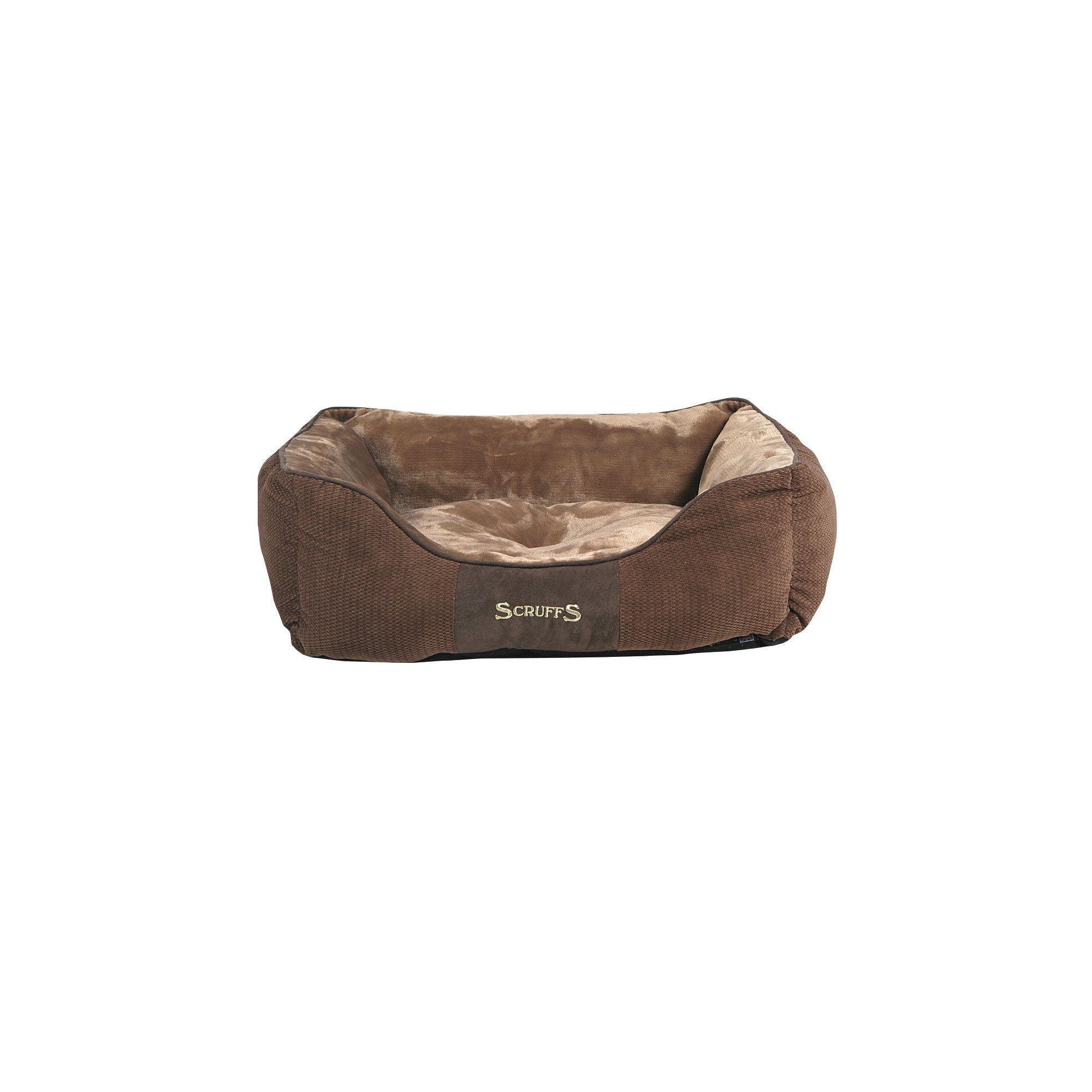 Scruffs Tierbett SCRUFFS® Chester Box Hundebett - Chocolate, verschiedene Größen