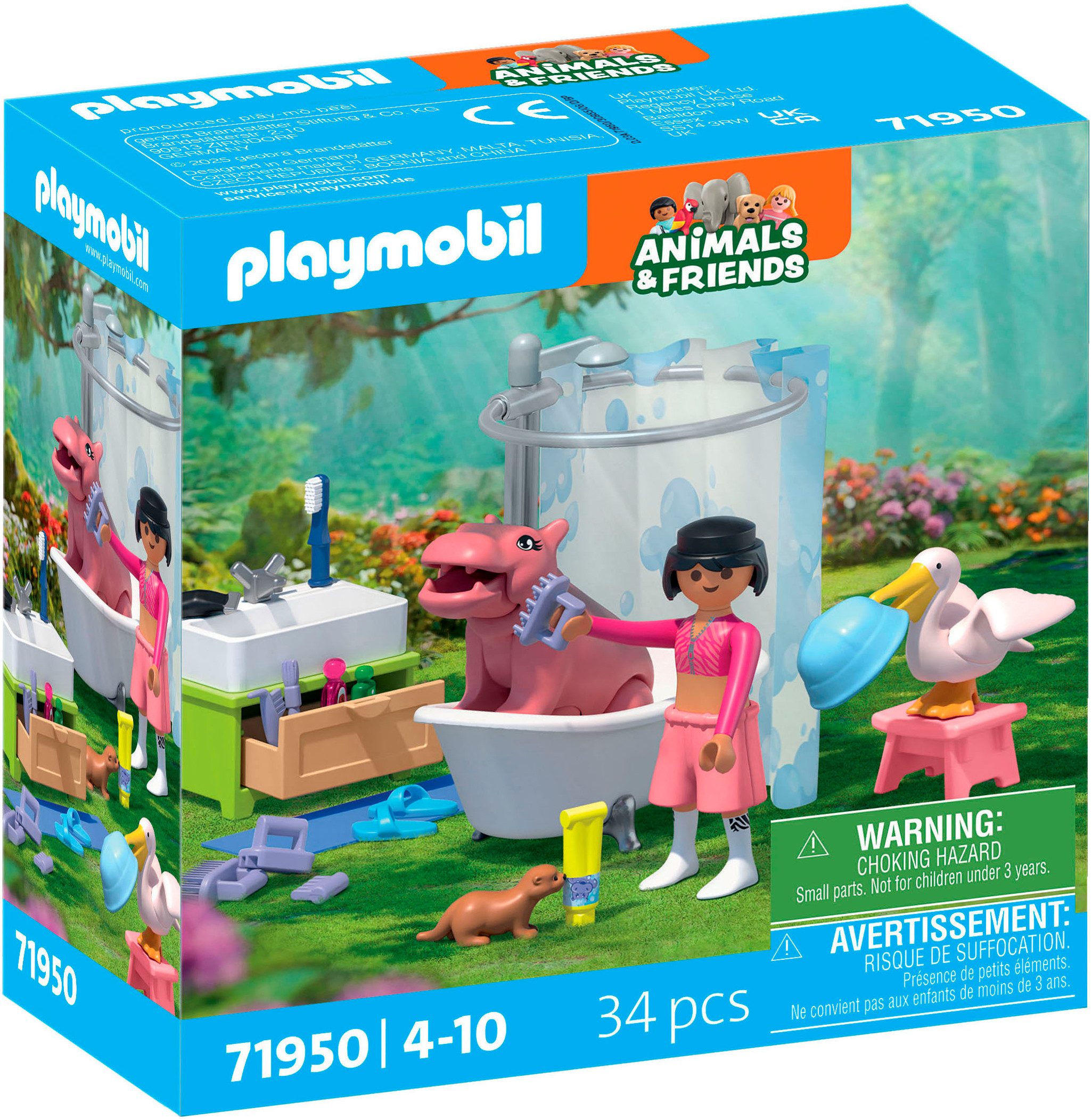 Playmobil® Tierischer Badespaß (71950), Animals & Friends Konstruktions-Spi günstig online kaufen