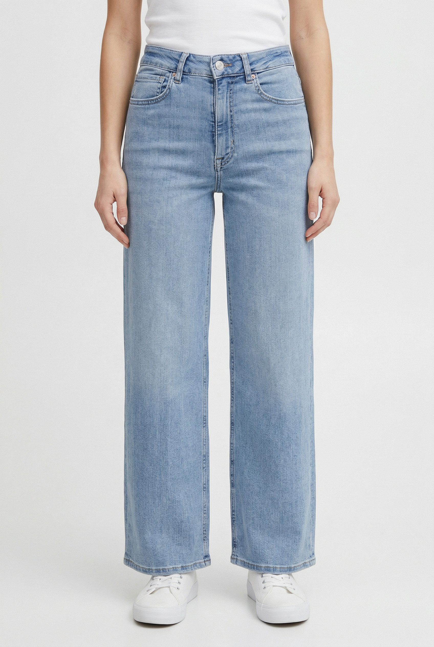 ONLY High-waist-Jeans ONLMADISON BLUSH HW CP WD DNM CRO371NOOS wide fit, knöchelfrei