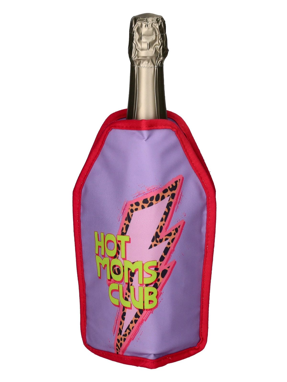 Giftcompany Weinkühler Froid Kühlmanschette Hot Moms Club lila 23,5cm