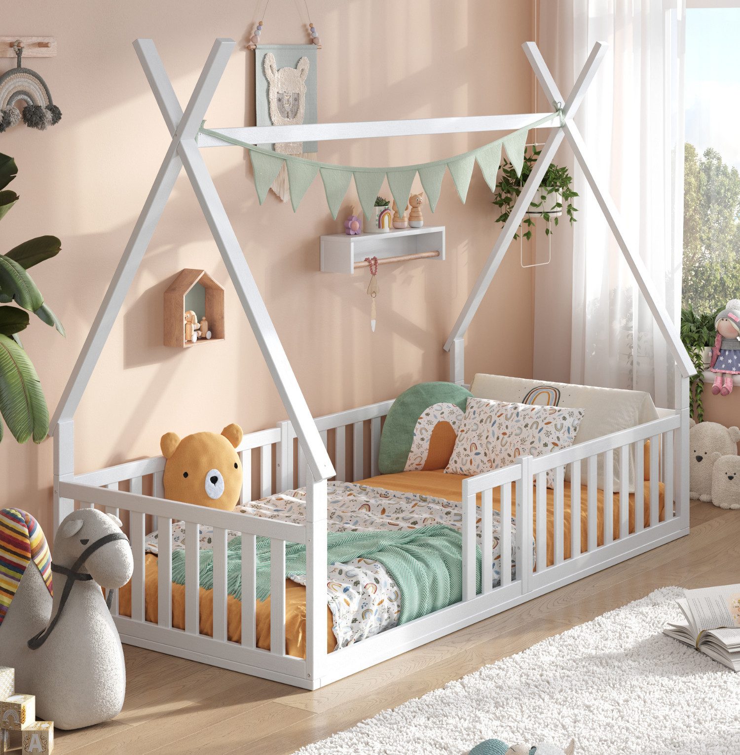 Alavya Home® Hausbett Bodenbett SKY aus günstig online kaufen