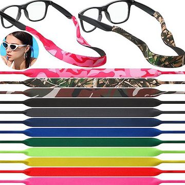 HIBNOPN Brillenband 5 Stück Brillen Retainer Strap Schwimmend Sonnenbrillen Brillenband