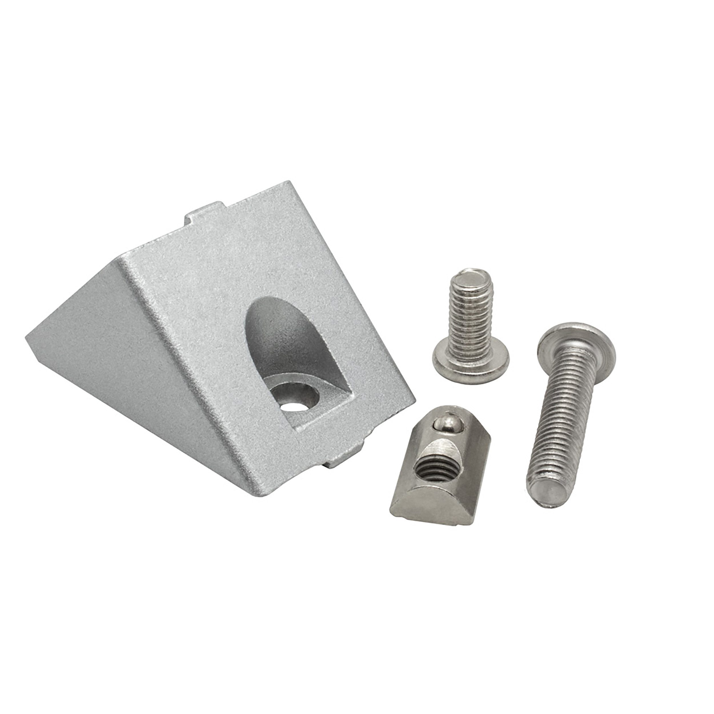 KLAK Profil KLAK 40 - 45 Grad Verbinder Stützverbinder Nut 8 für Aluprofil 40-er