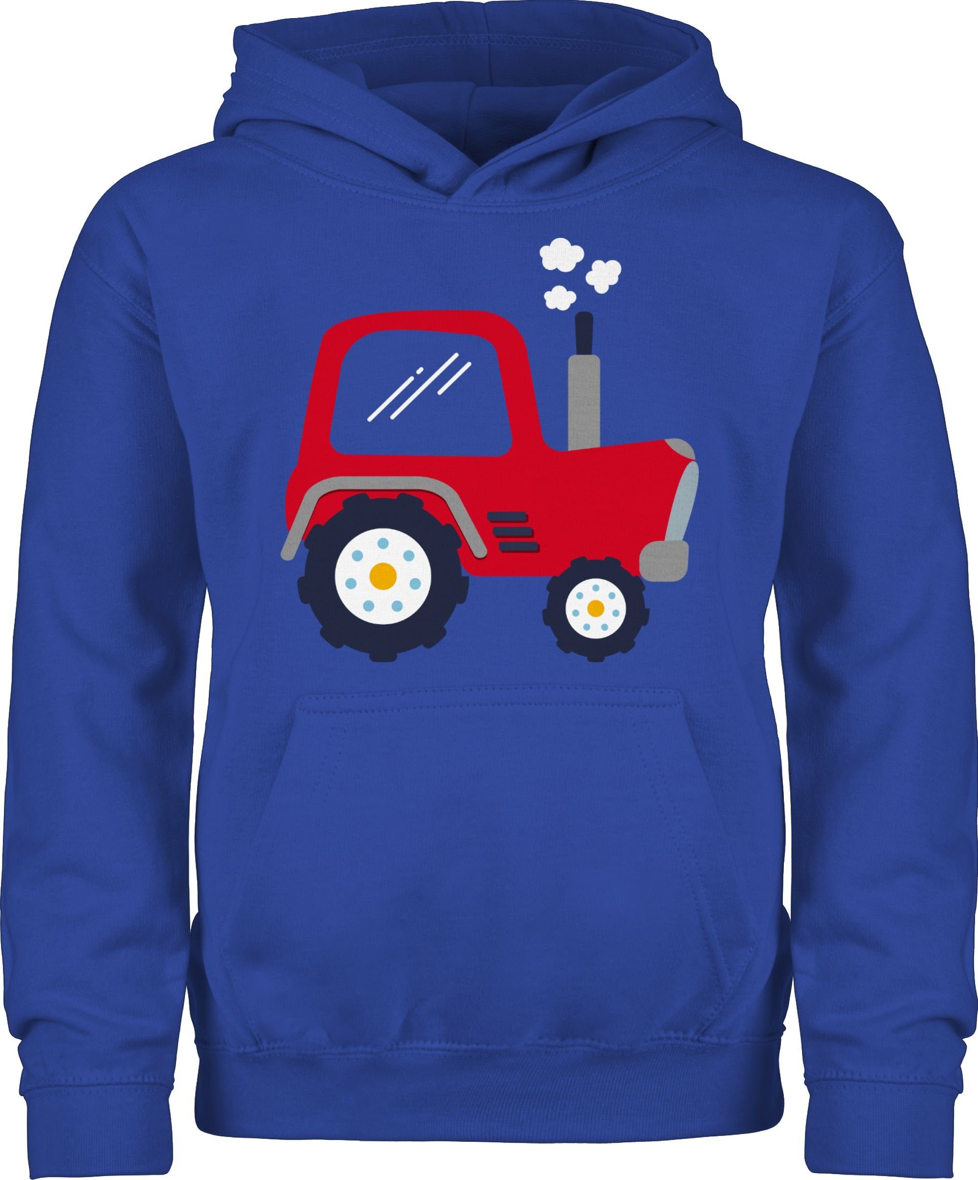 2 Royalblau Shirtracer Hoodie Traktor Traktor Kinder