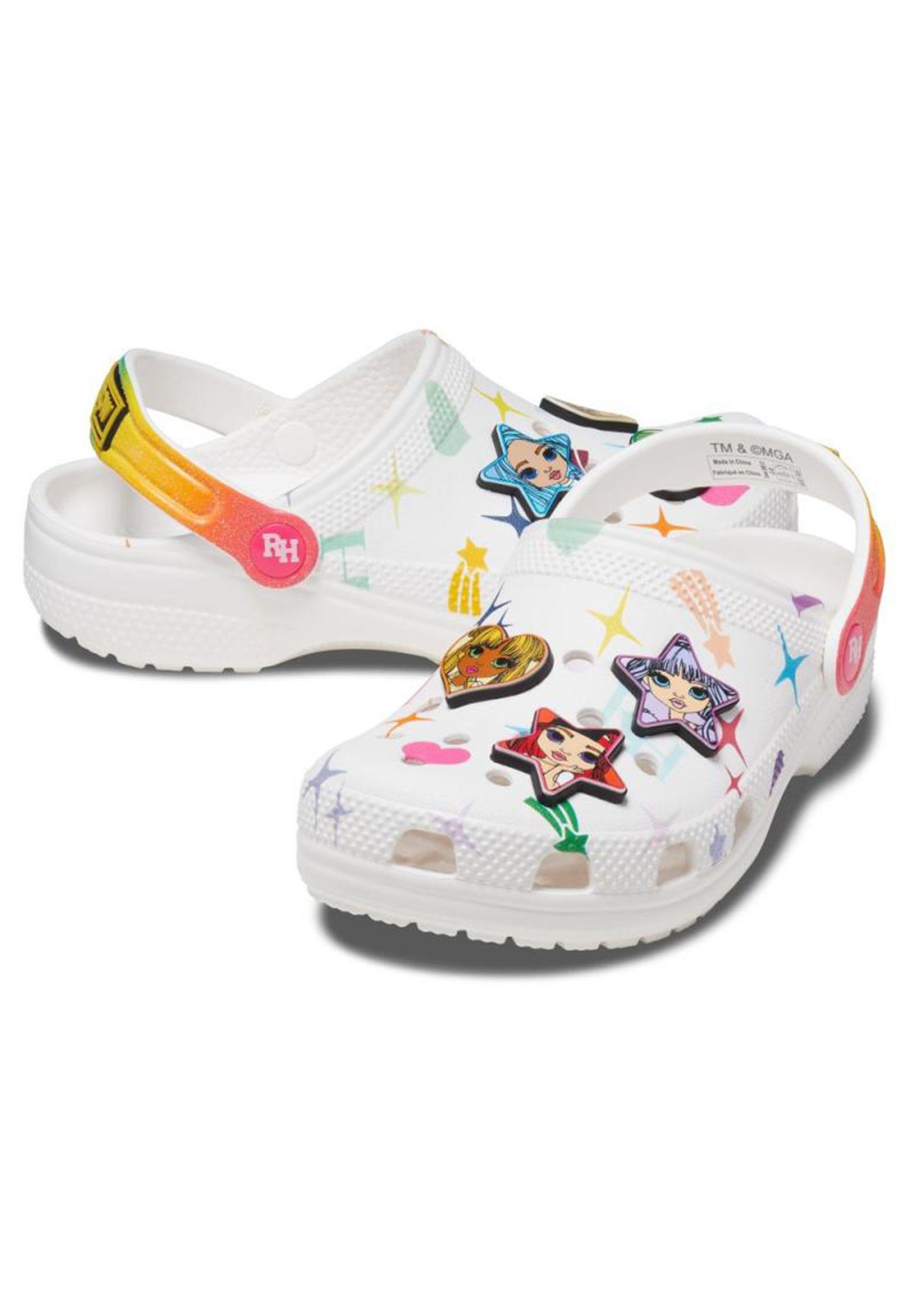 k classic rainbow Sneaker Crocs clog high Crocs