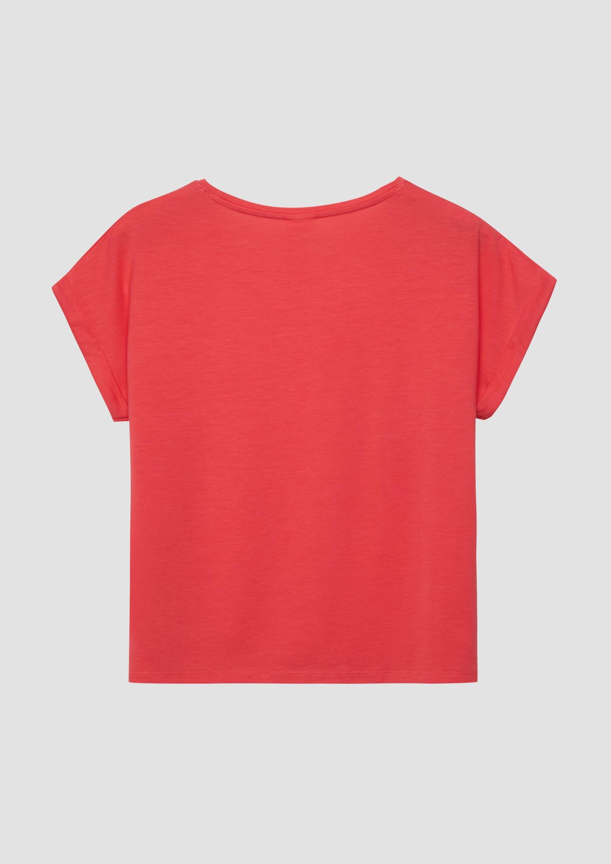 s.Oliver Kurzarmshirt T-Shirt Weiches T-Shirt mit Frontprint