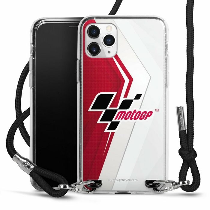 DeinDesign Handyhülle MotoGP Logo Motorsport Logo Grey and Red Apple iPhone 11 Pro Handykette Hülle mit Band Case zum Umhängen