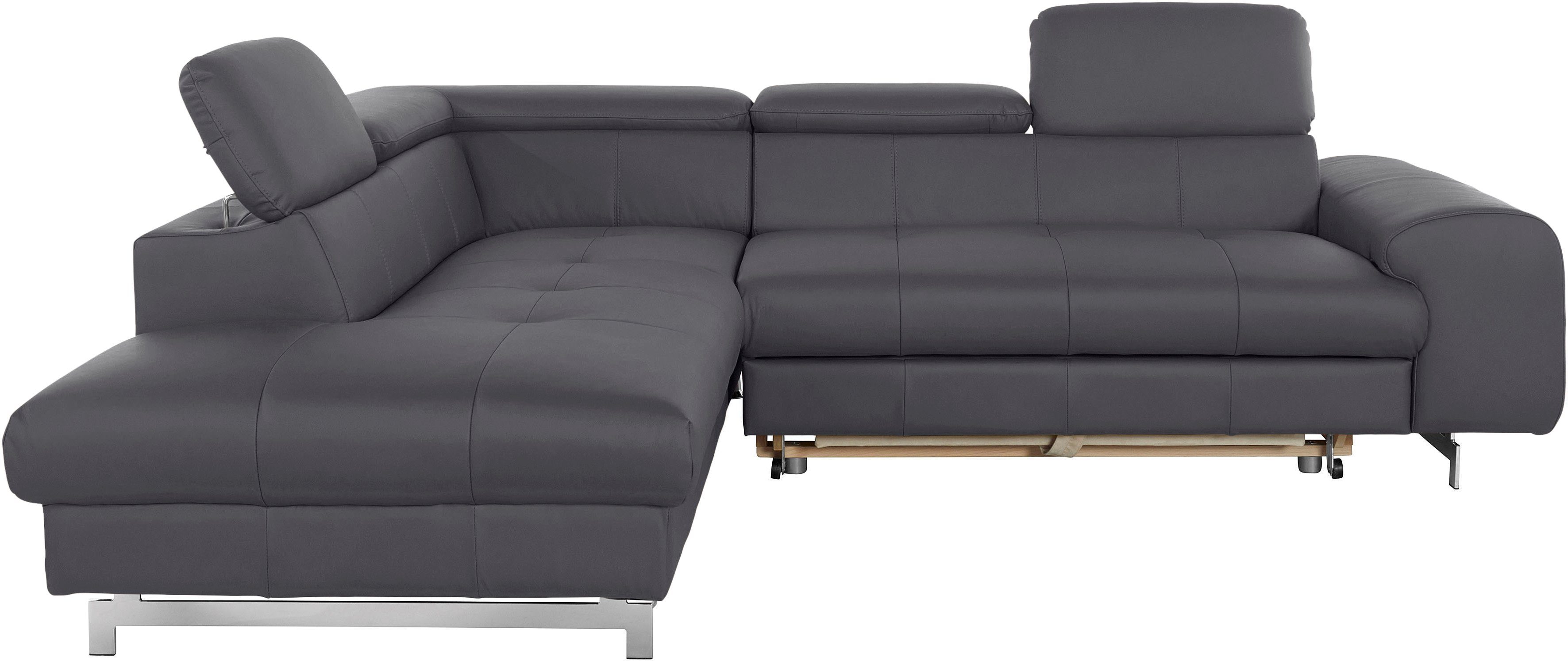 COTTA Ecksofa Chef L-Form, mit Kopfteilverstellung, günstig online kaufen