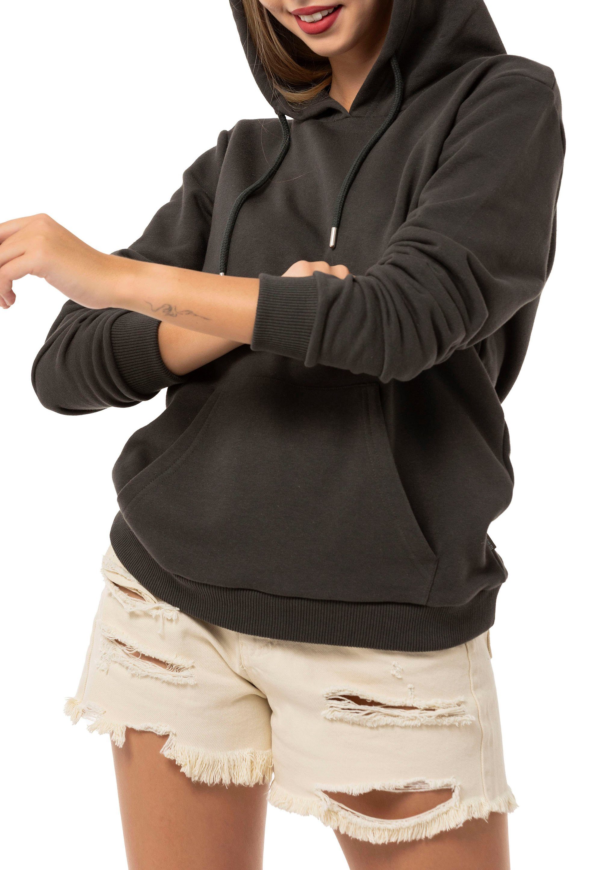 RedBridge Kapuzensweatshirt Premium Hoodie mit Kängurutasche Basic