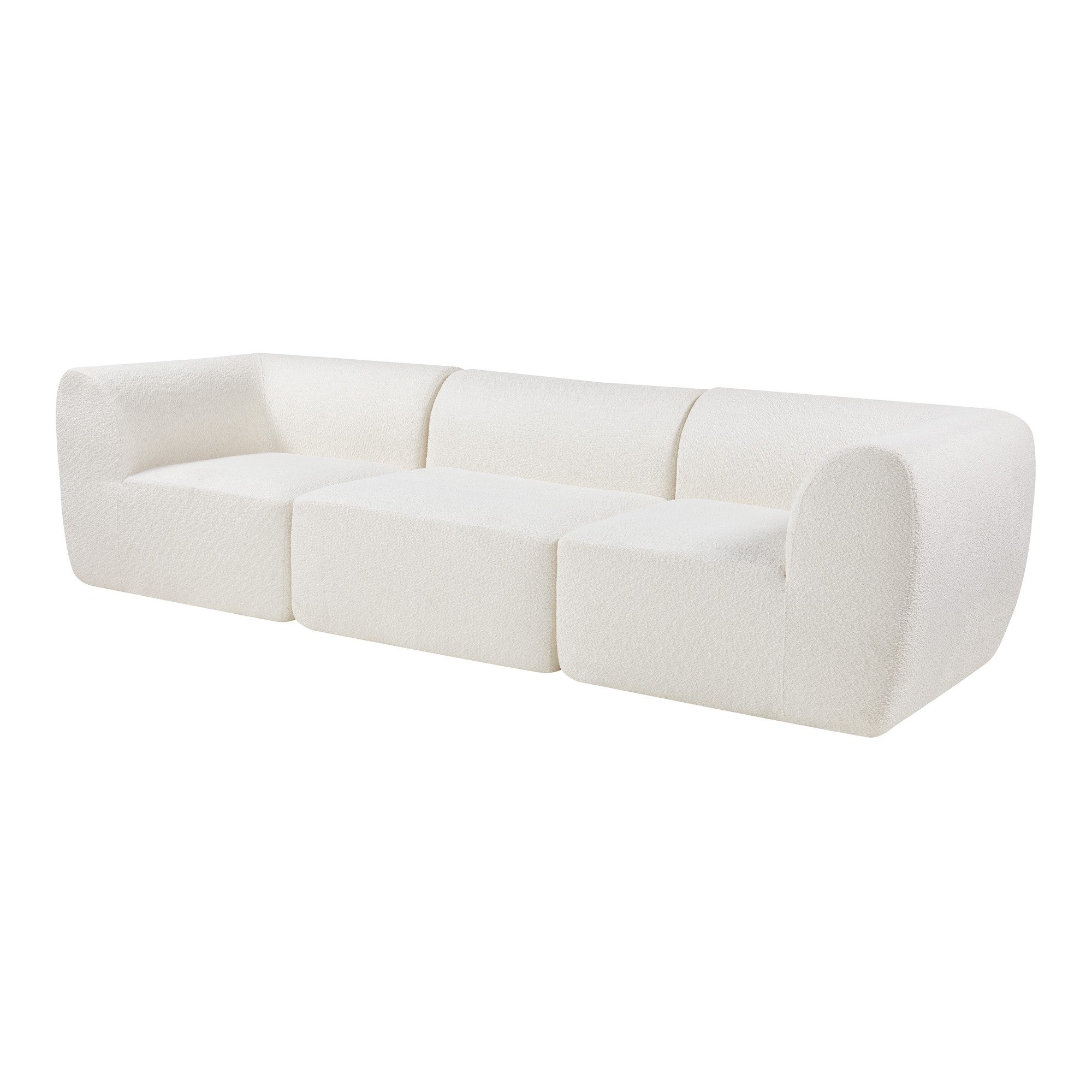en.casa Sofa, 3-Sitzer »Hurvas« Bouclé 76 günstig online kaufen