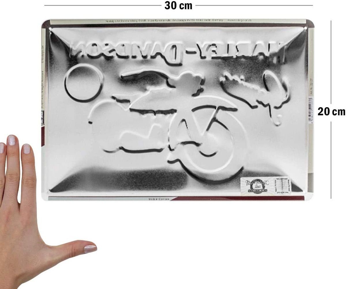 Nostalgic-Art Metallschild Blechschild 20 x 30cm - Harley-Davidson - Flathead