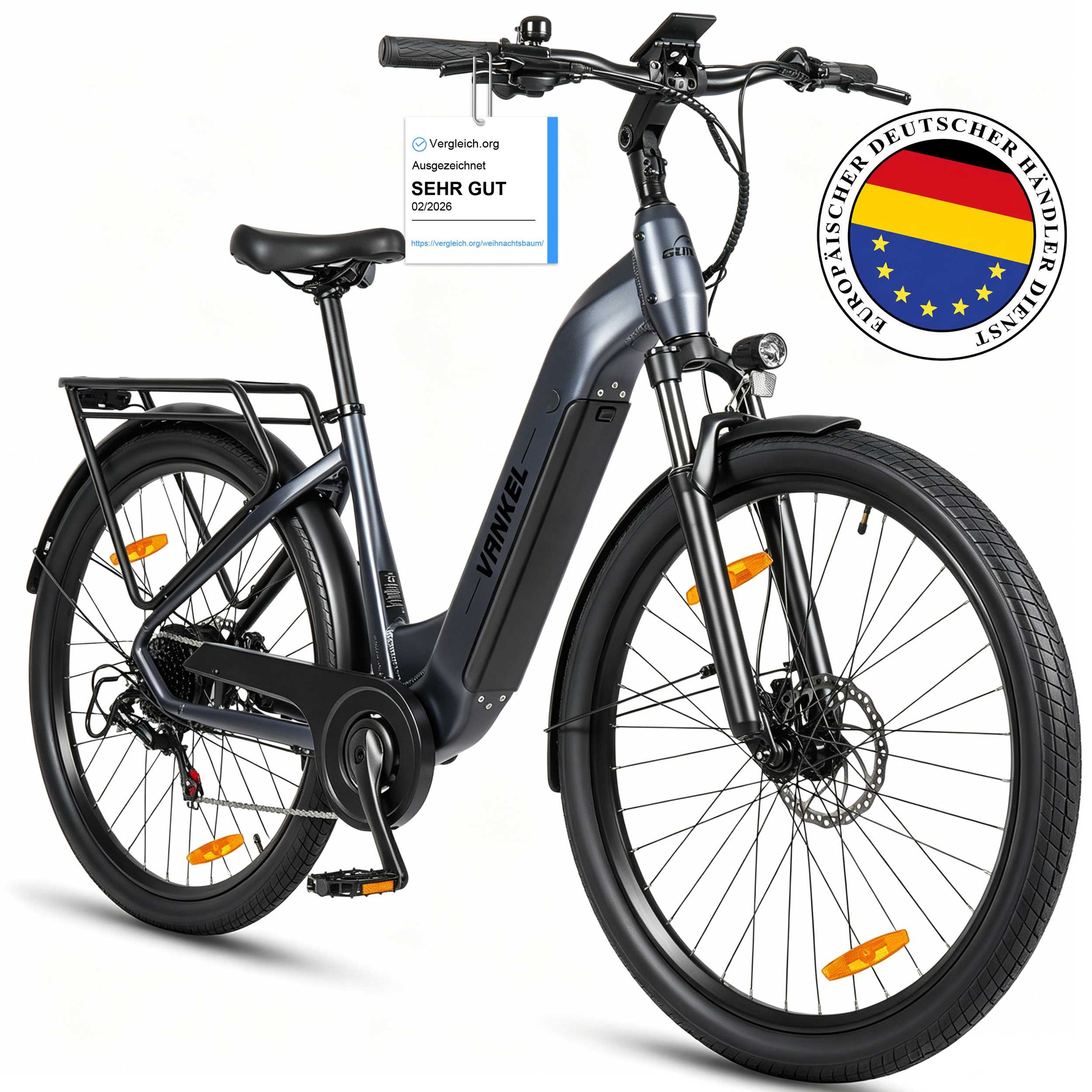 Vankel E-Bike Cityrad 29”×2,4 Zoll E-Fahrrad Damen u. Herren 720 WH Pedelec 48V 15AH 120 km, Kettenschaltung, Heckmotor, 720 Wh, Fat Mountain LG Akku All-Terrain mit Drehmomentsensor E-bikes