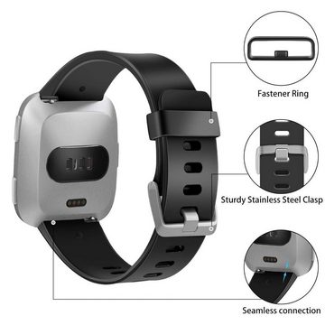 CoolGadget Smartwatch-Armband Fitnessarmband aus TPU / Silikon, für Fitbit Versa / Lite Sport Uhrenarmband Fitness Band Unisex Größe S