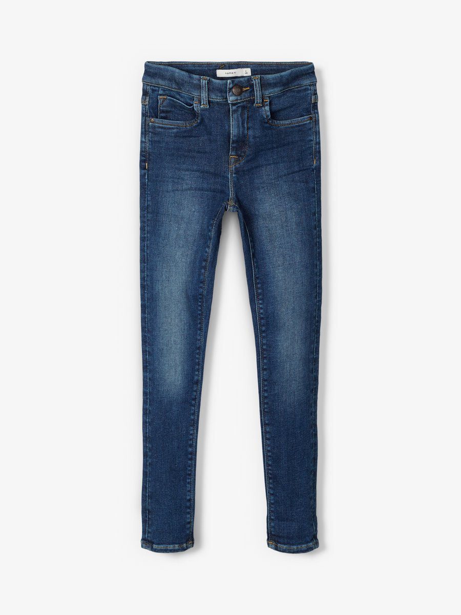Name It Skinny-fit-Jeans Mädchen NKFPOLLY DNMTARTY 3416 HW PANT BET NOOS mit elastischem Bund – Bild 3 von 5
