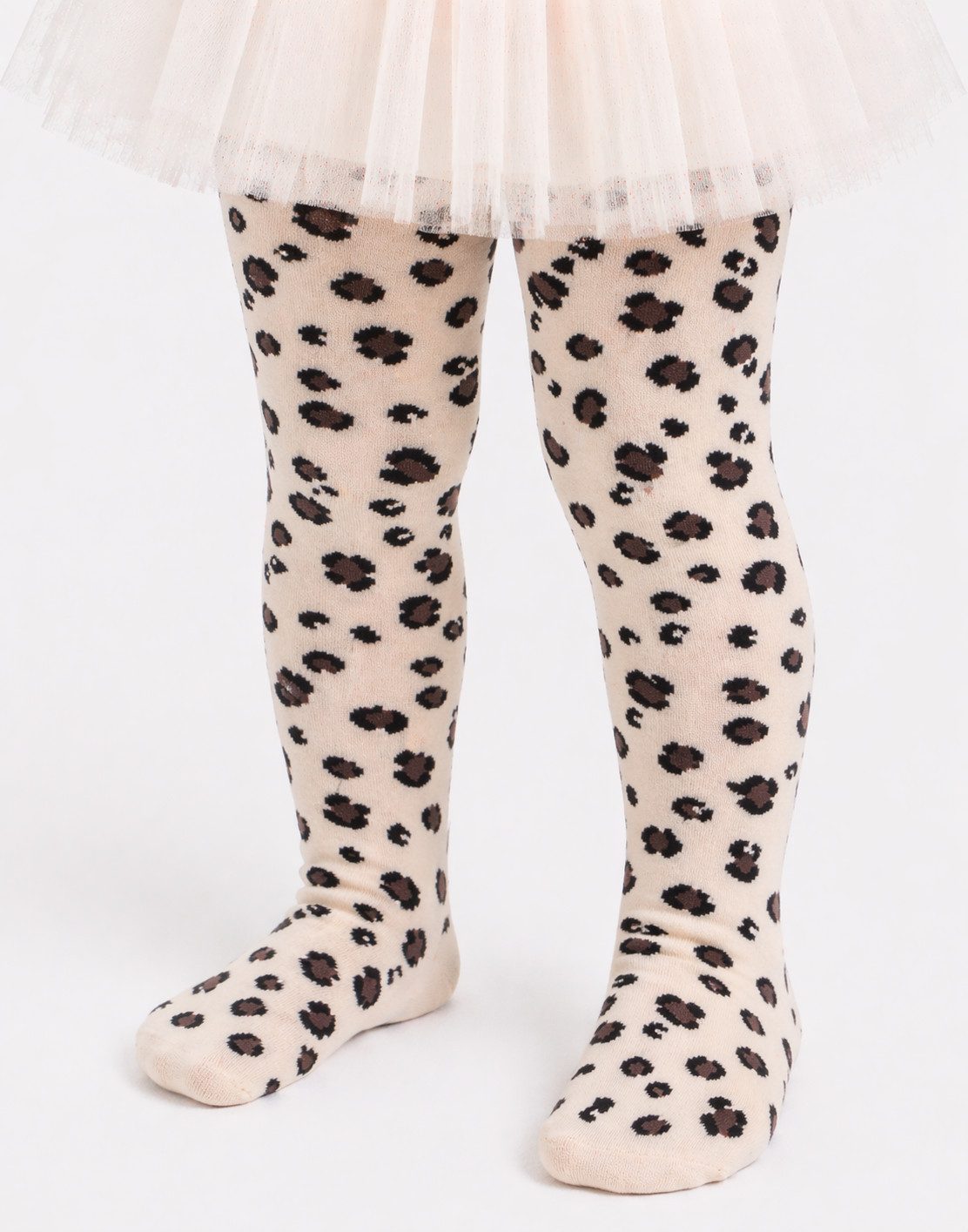 Martinex Strumpfhose Strumpfhosen für Babys und Kinder in Creme gemustert weich, elastisch Größe 92 98 104 110 116 122 128 134