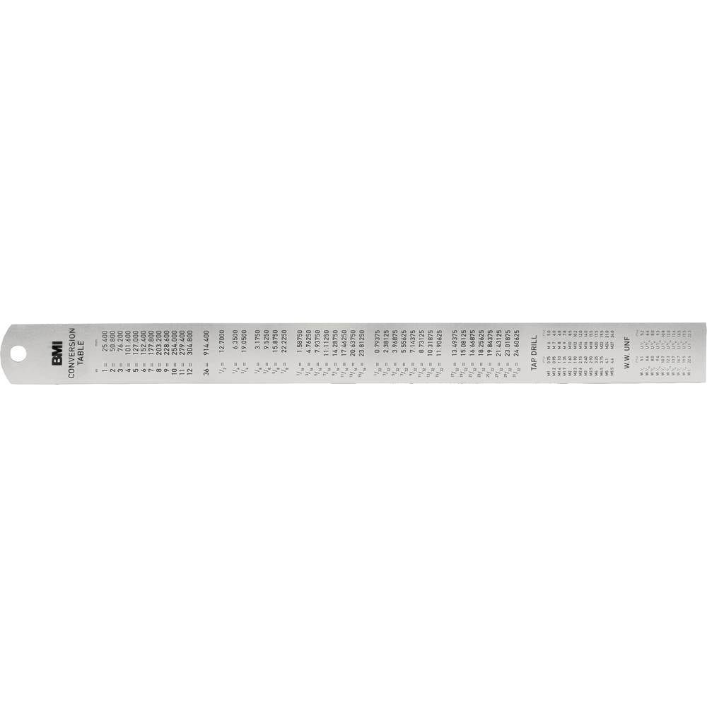 BMI Maßband Stahlmaßstab rostfrei, Länge 1000 mm 963100030