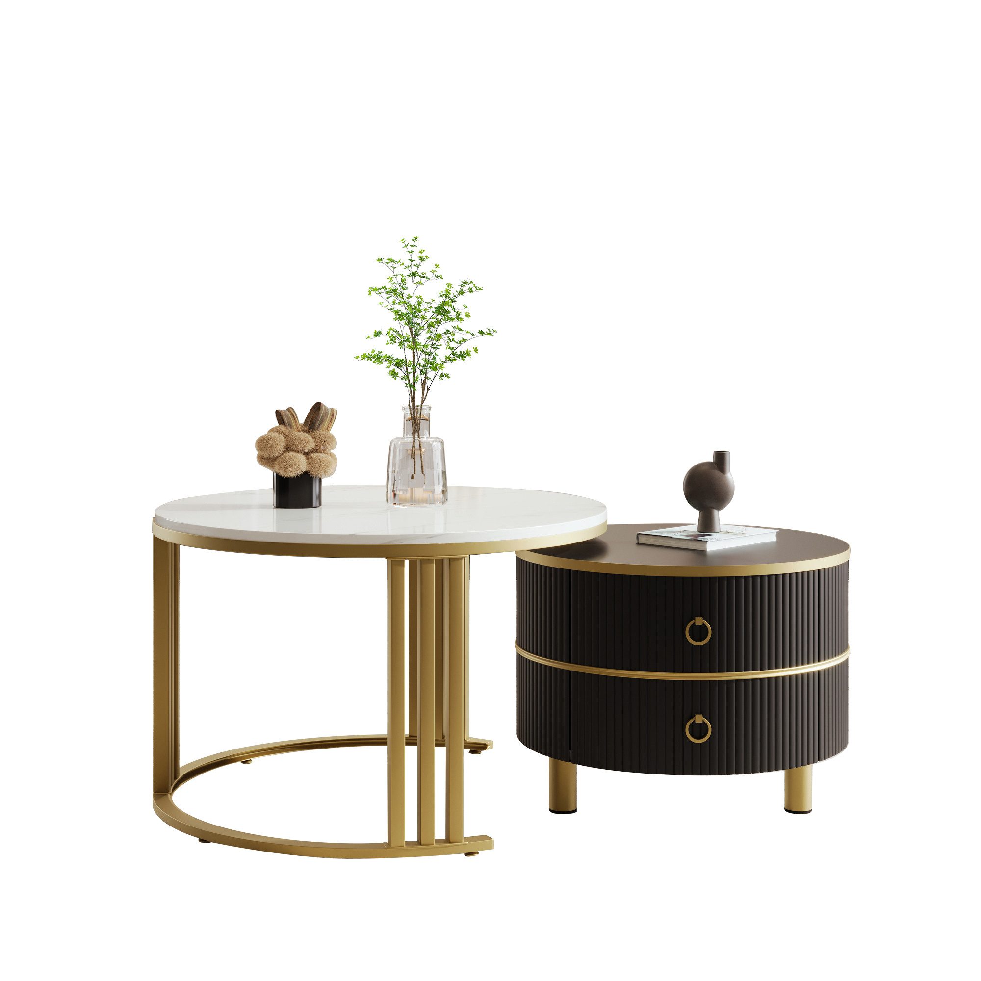 Merax Couchtisch Set aus Holz mit günstig online kaufen