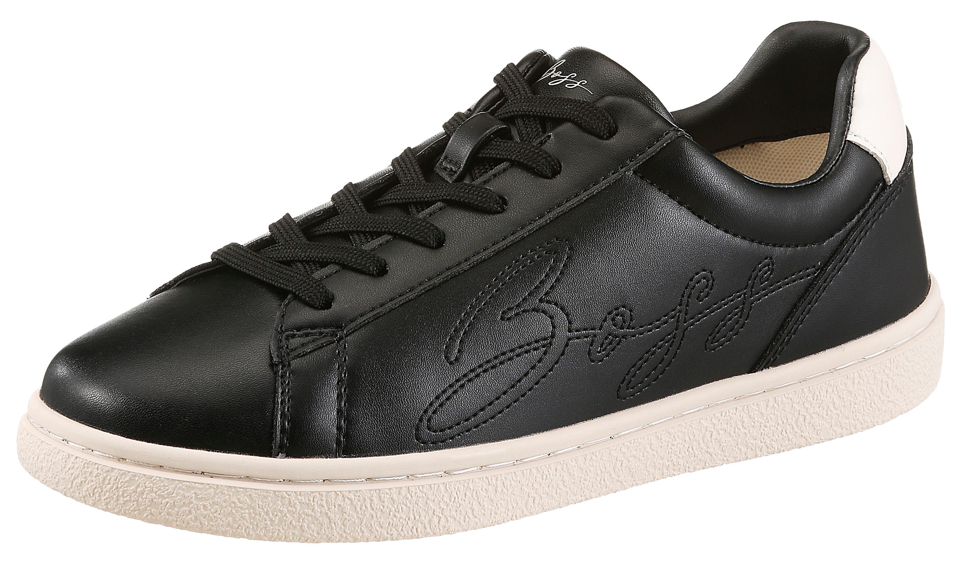 BOSS ORANGE Everlynn Tenn Sneaker Schnürschuh,Halbschuh,Freizeitsneaker mit Kontrastbesatz an der Ferse