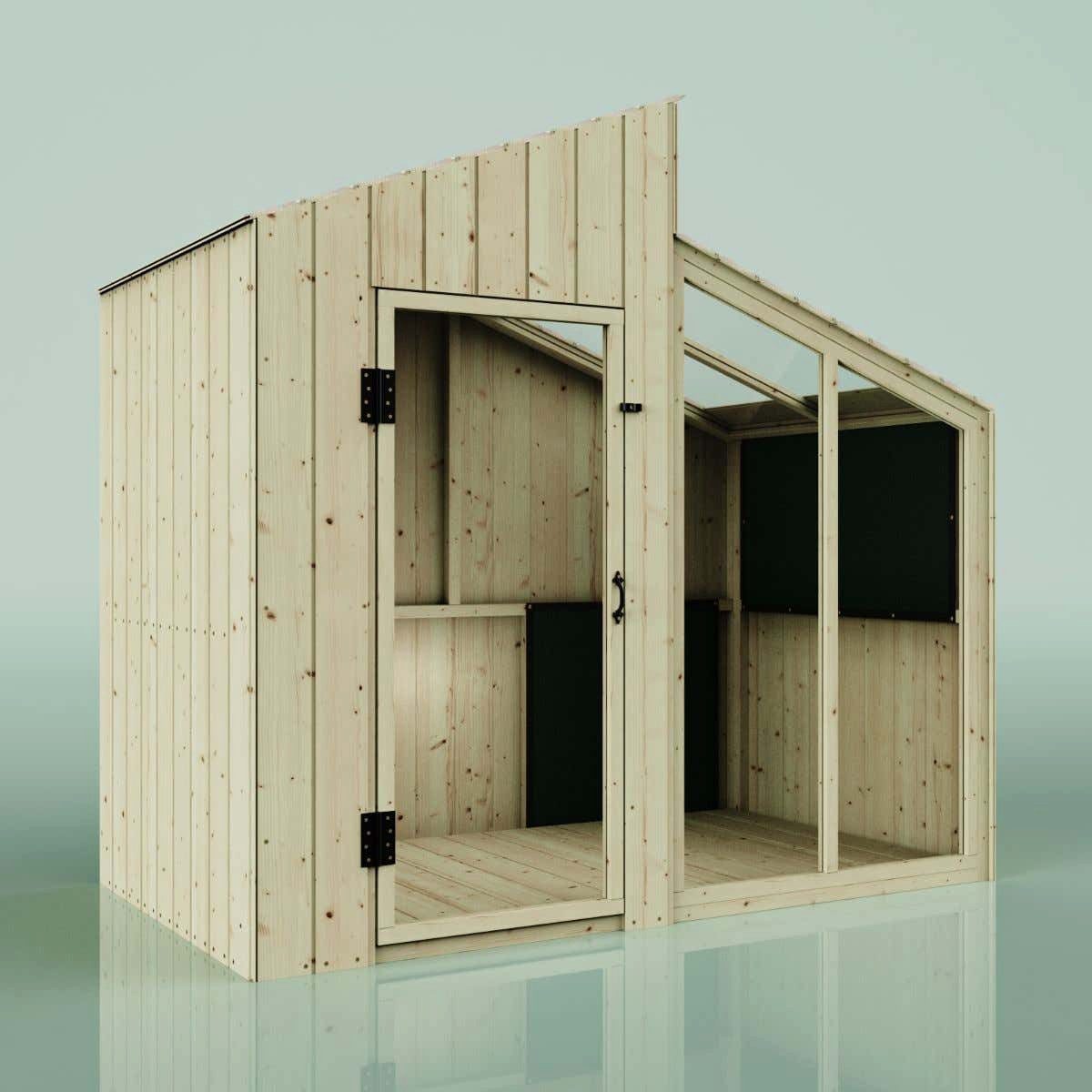 OutdoorToys Spielhaus Milchstraße, aus Holz Inkl. Fußboden