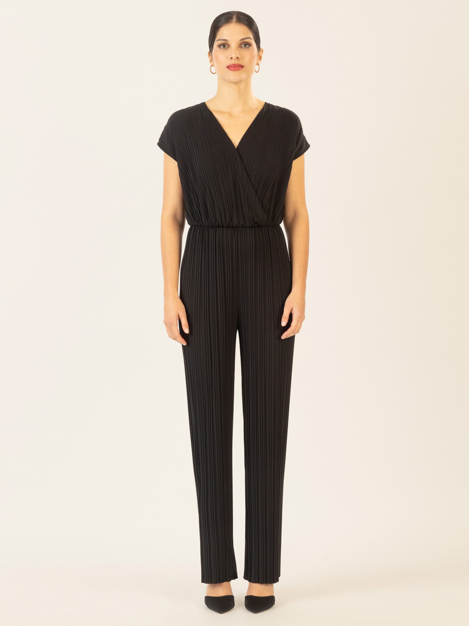 Apart Jumpsuit aus einer unregelmäßig plissiertem günstig online kaufen