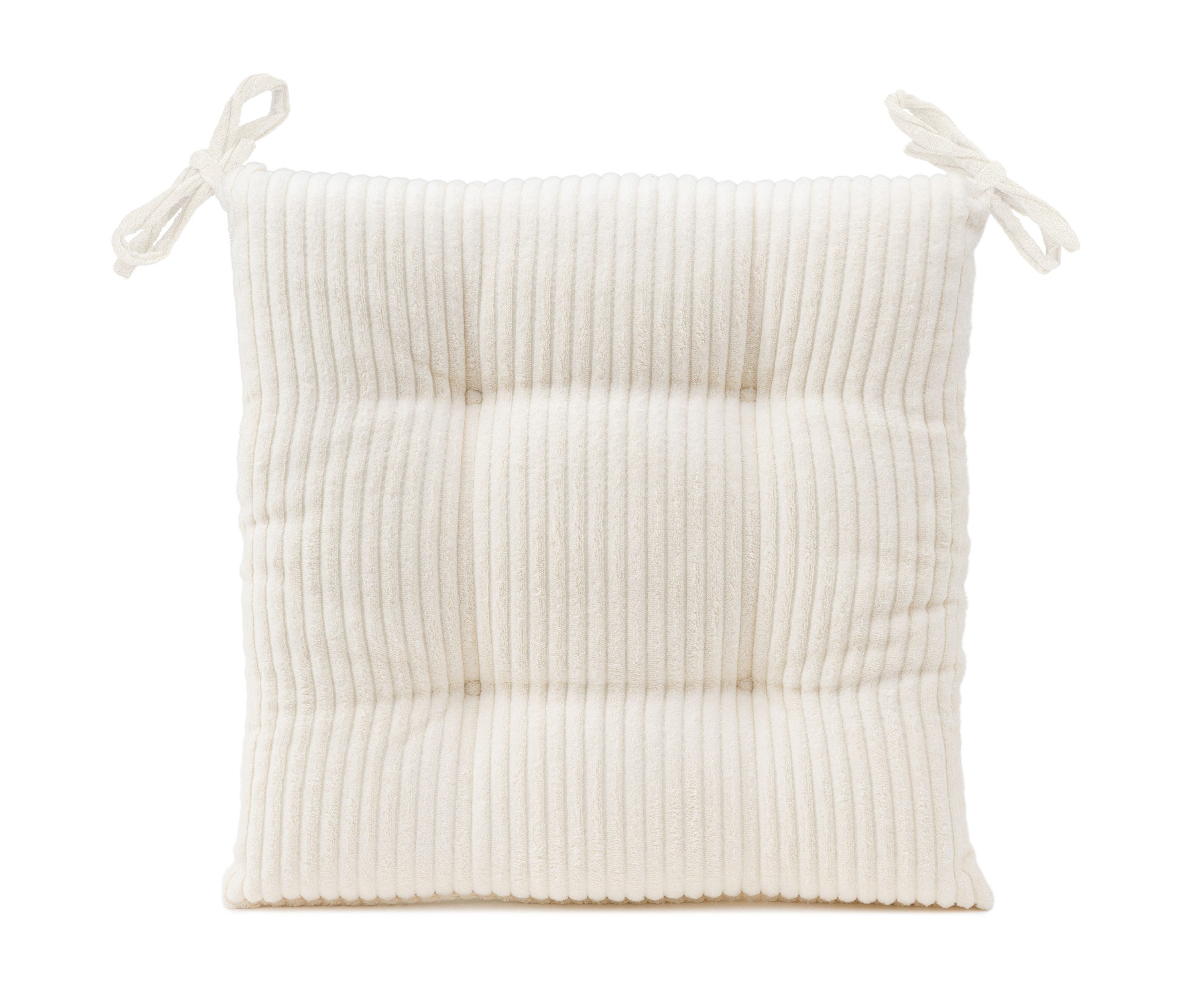 Gözze Sitzkissen GÖZZE Sitzkissen ANAFI LBH 40x40x6 cm weiß Bodenkissen Sitzsack