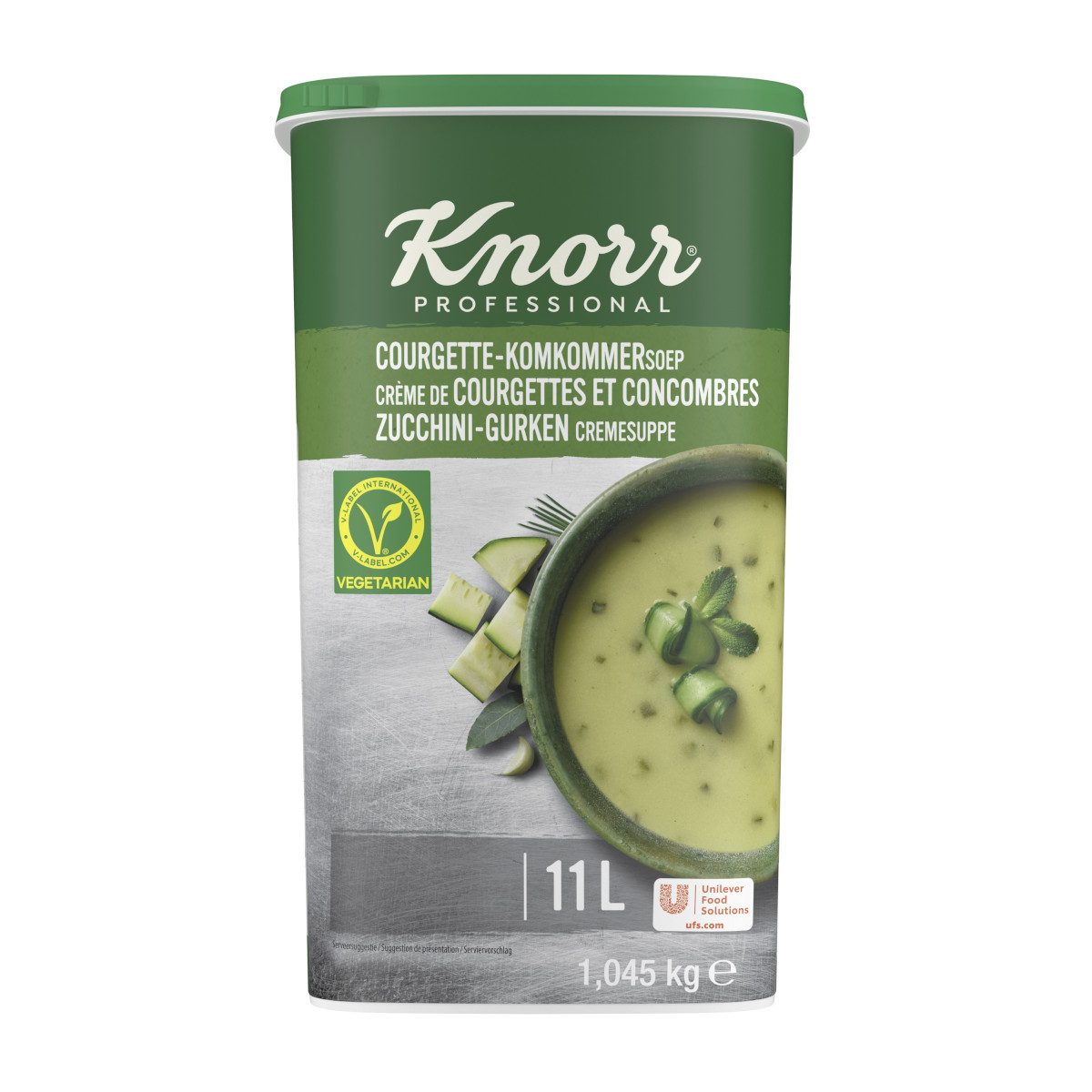 Knorr Fertiggericht, Knorr Professional Zucchini Gurken Cremesuppe ergibt 11 Liter 1045g