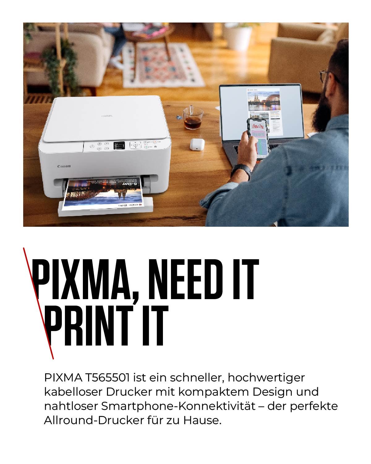 Canon PIXMA TS6550i Multifunktionsdrucker, (WLAN (Wi-Fi)