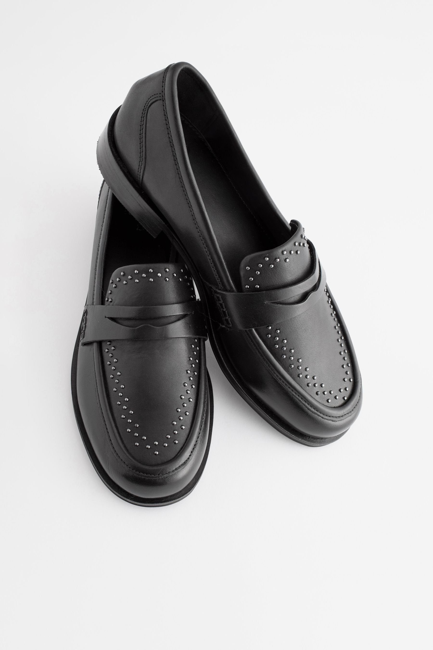 Comfort® Nieten Loafer Leder-Lofer (1-tlg) Black Next mit Forever