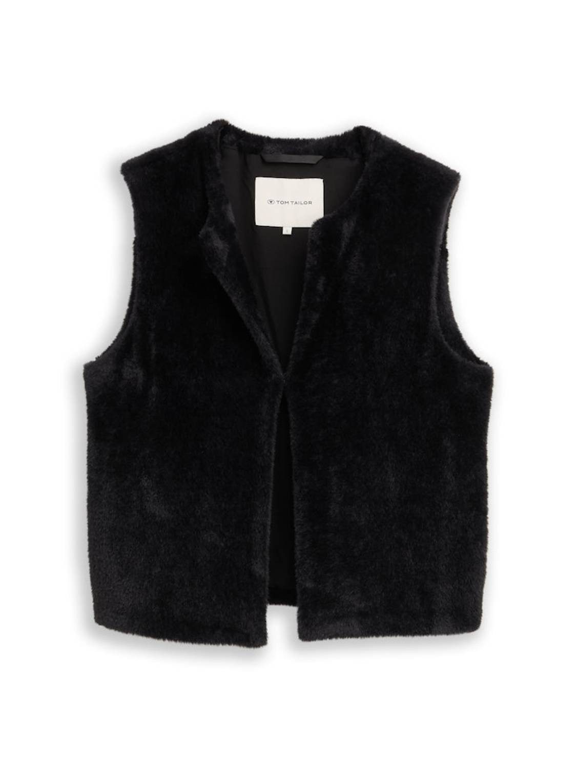 TOM TAILOR Strickweste Wohlfühlweste Feiner Haken-&-Öse-Verschluss als stil günstig online kaufen