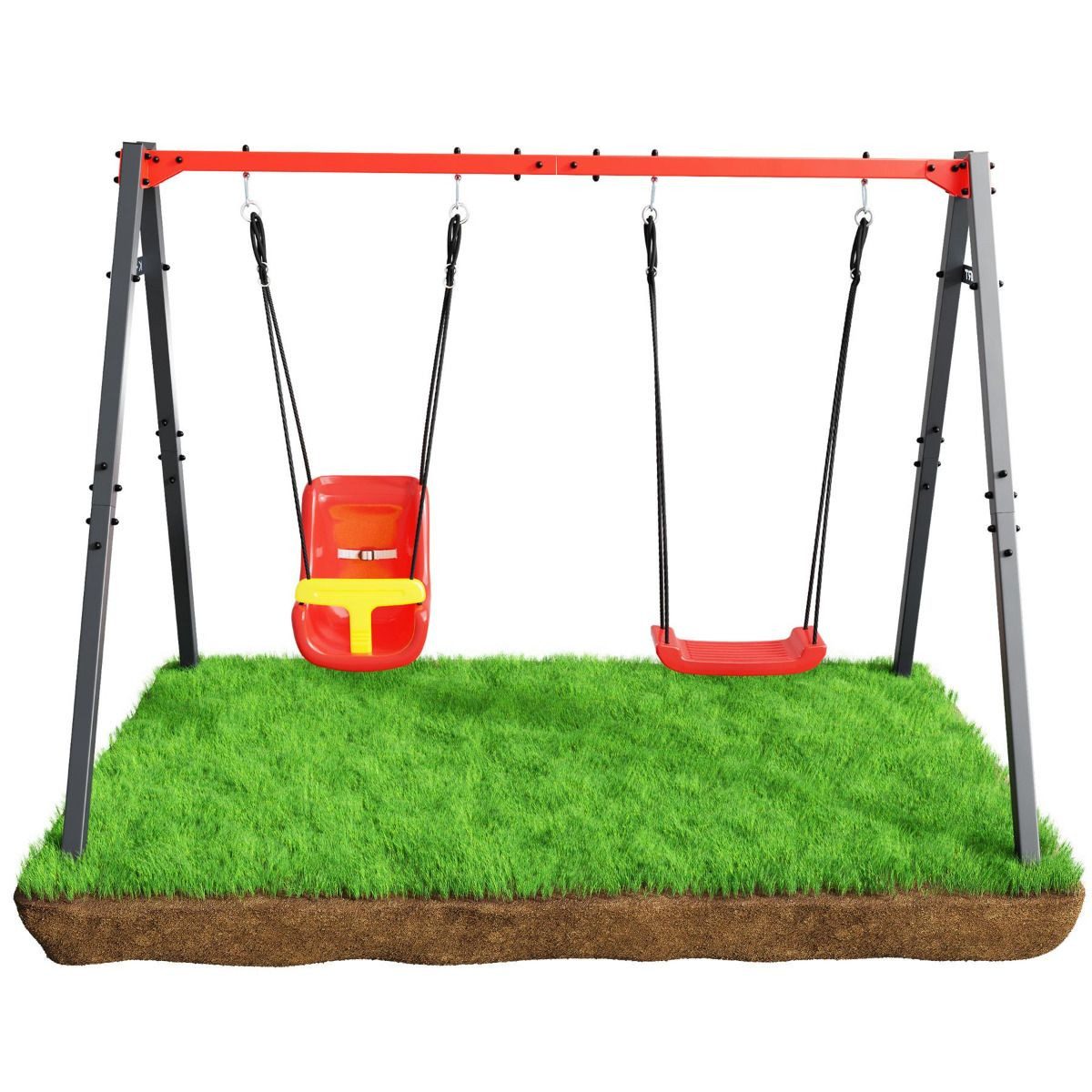 K-SPORT Doppelschaukel, Kinderschaukel mit Schaukelzubehör, (Schaukelgestel günstig online kaufen