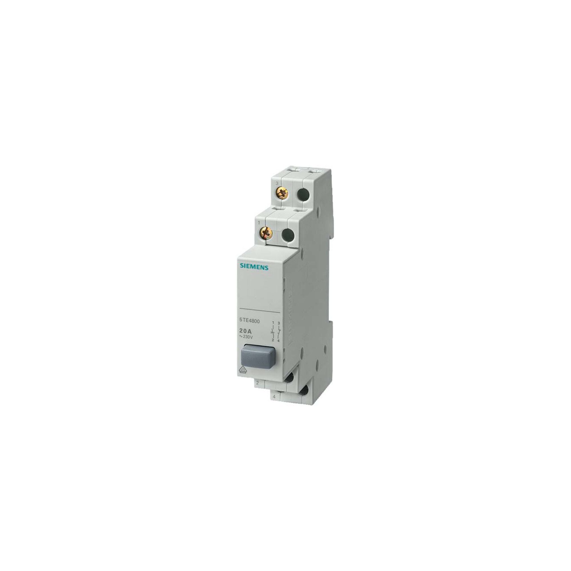SIEMENS Siemens Indus.Sector Taster 1S/10E 20A, grau 5TE4800 Wandtaster