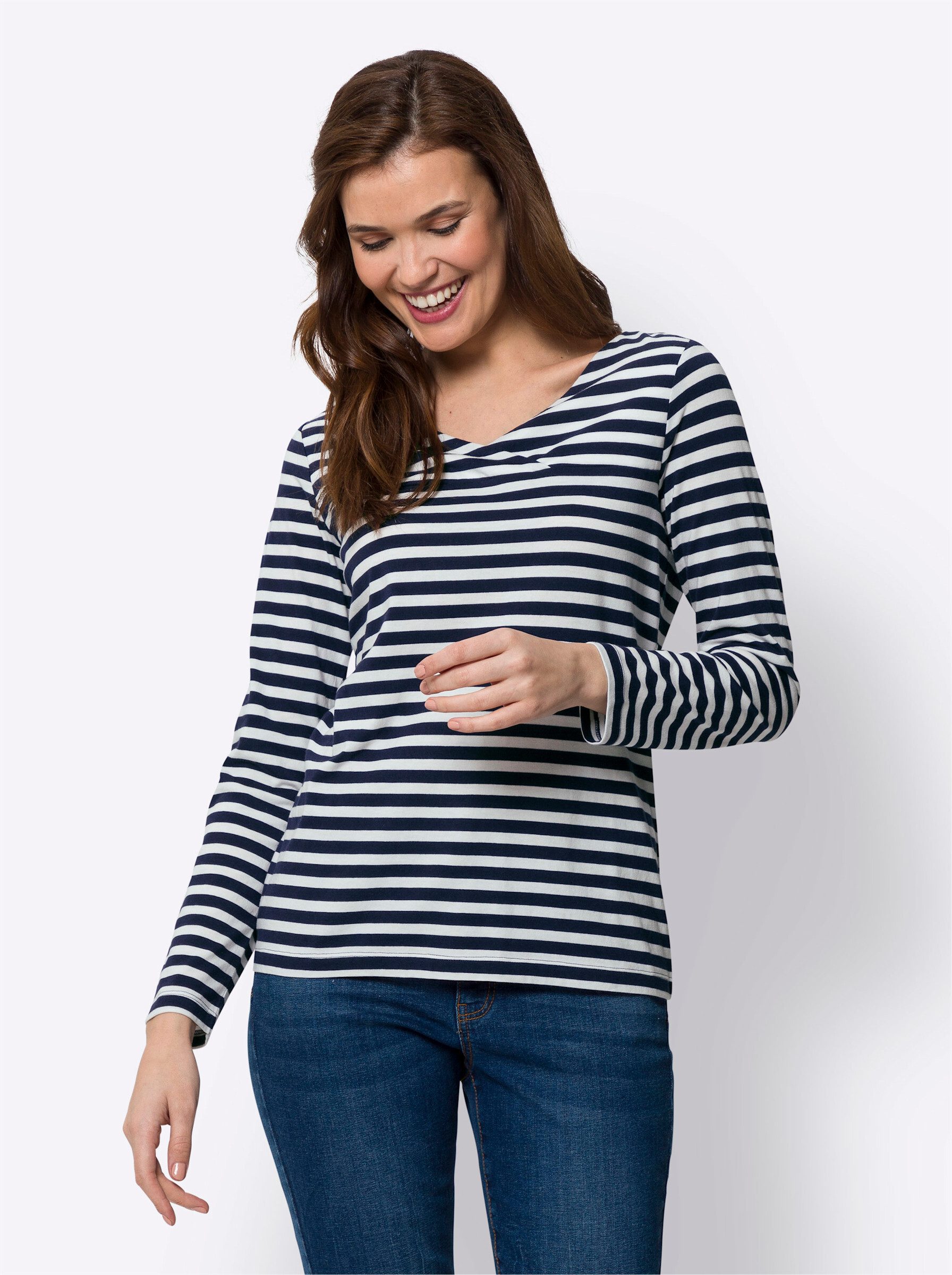 heine T-Shirt Ringelshirt . günstig online kaufen