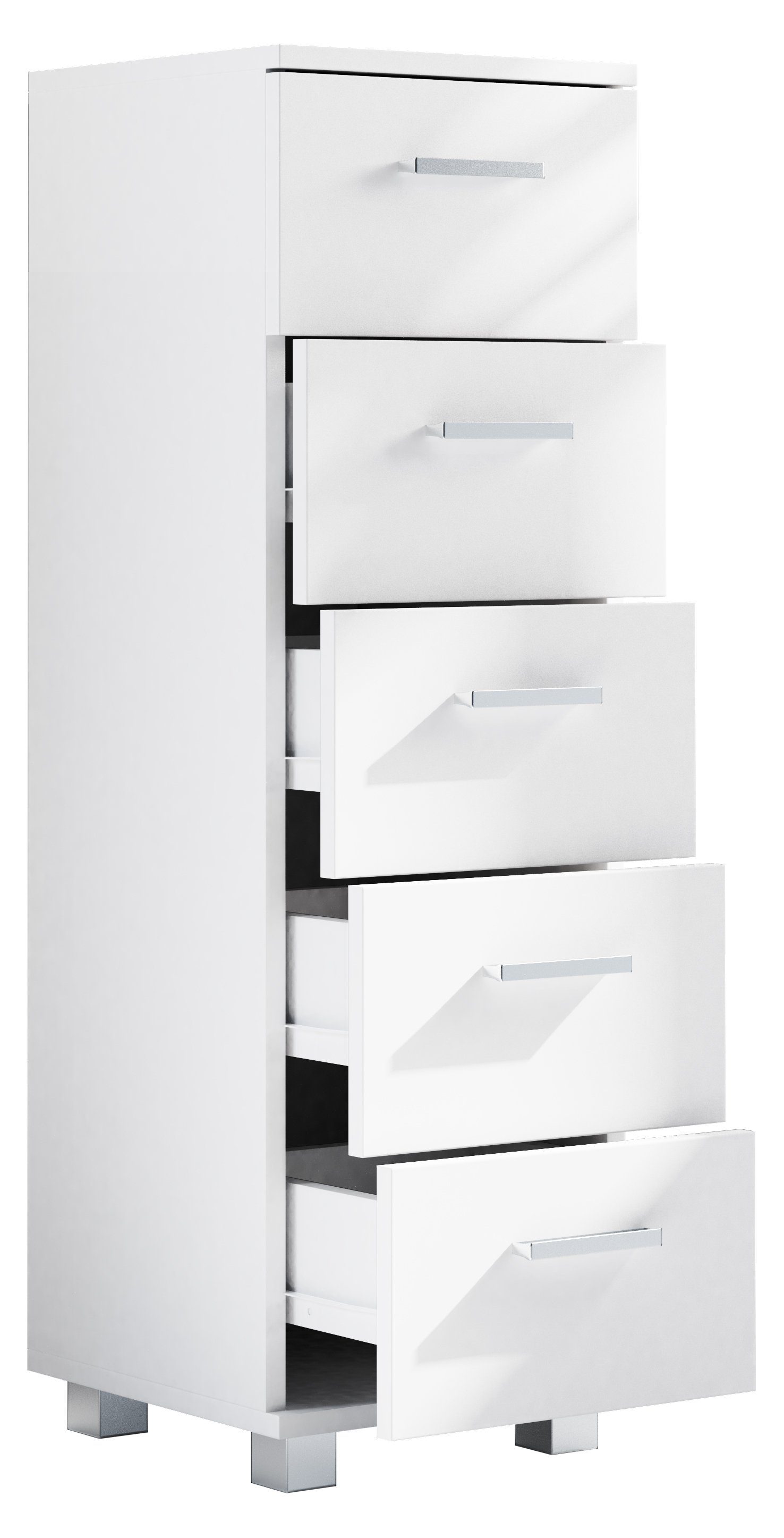 VCM Midischrank Holz Badmöbel Schubladen Badschrank Kommode Zalo M günstig online kaufen