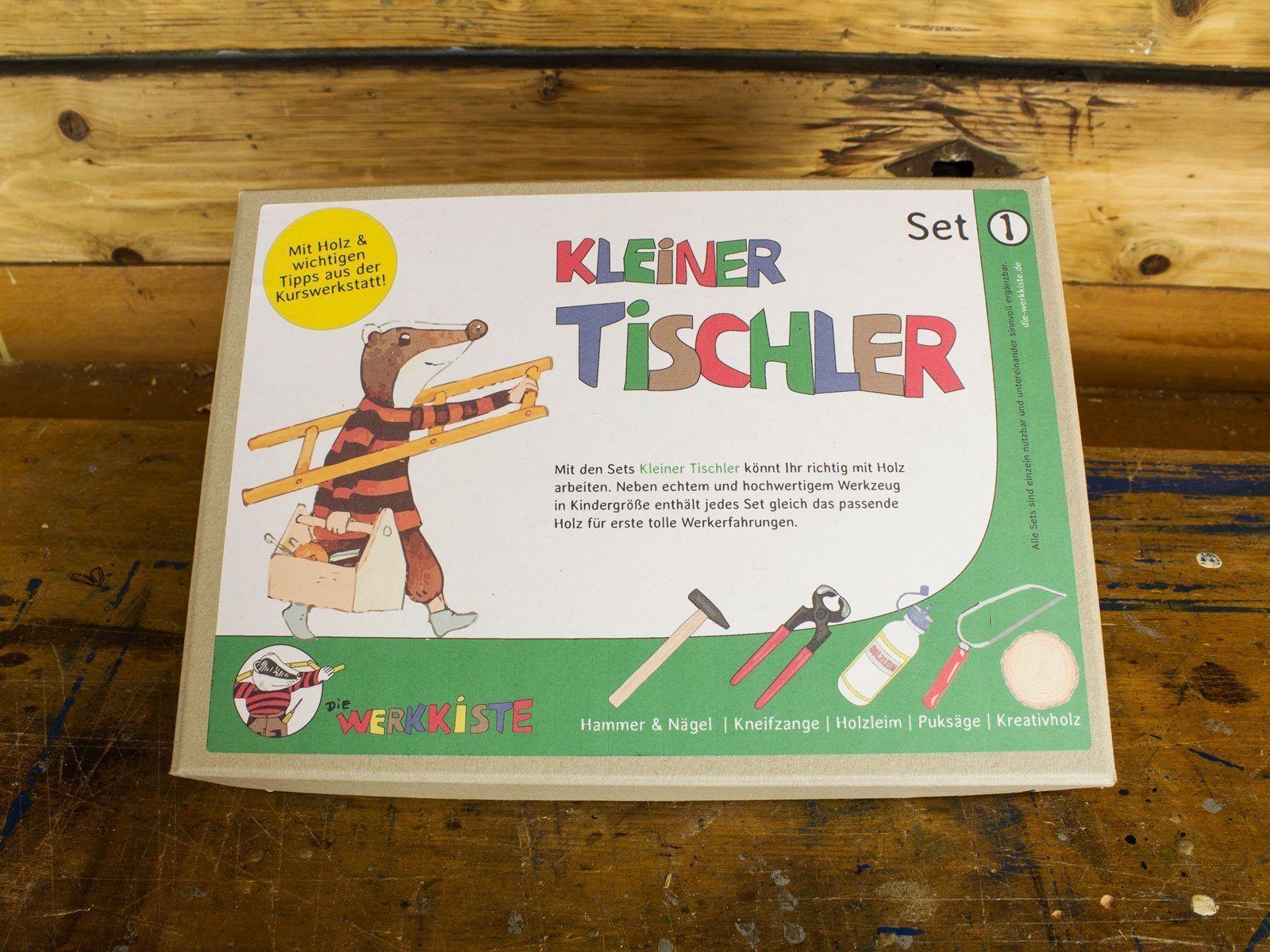 Die Werkkiste Kinder-Werkzeug-Set Kleiner Tischler Set 1