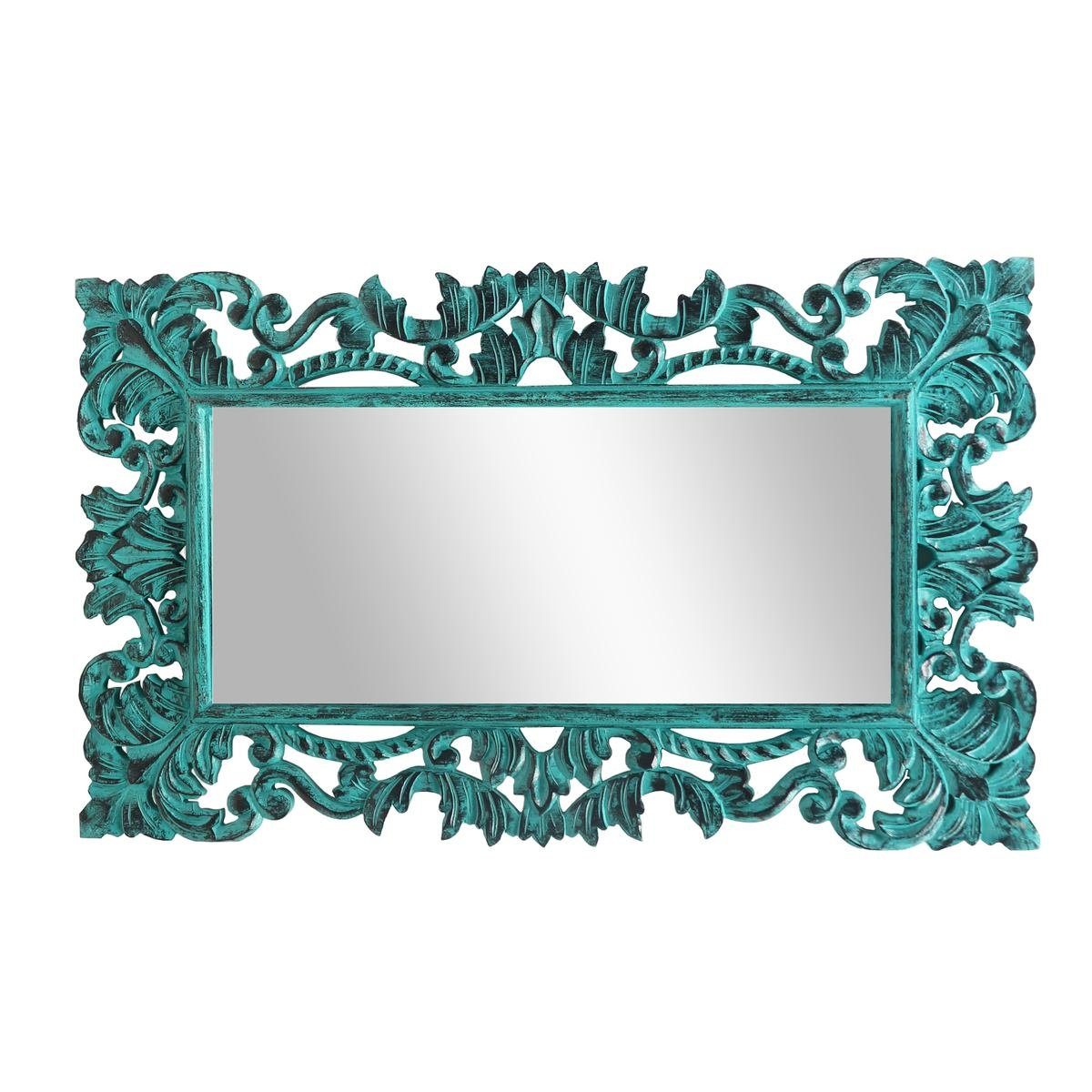 Oriental Galerie Wandspiegel Vintage Spiegel 100 x 60 cm Türkis (1-St) günstig online kaufen