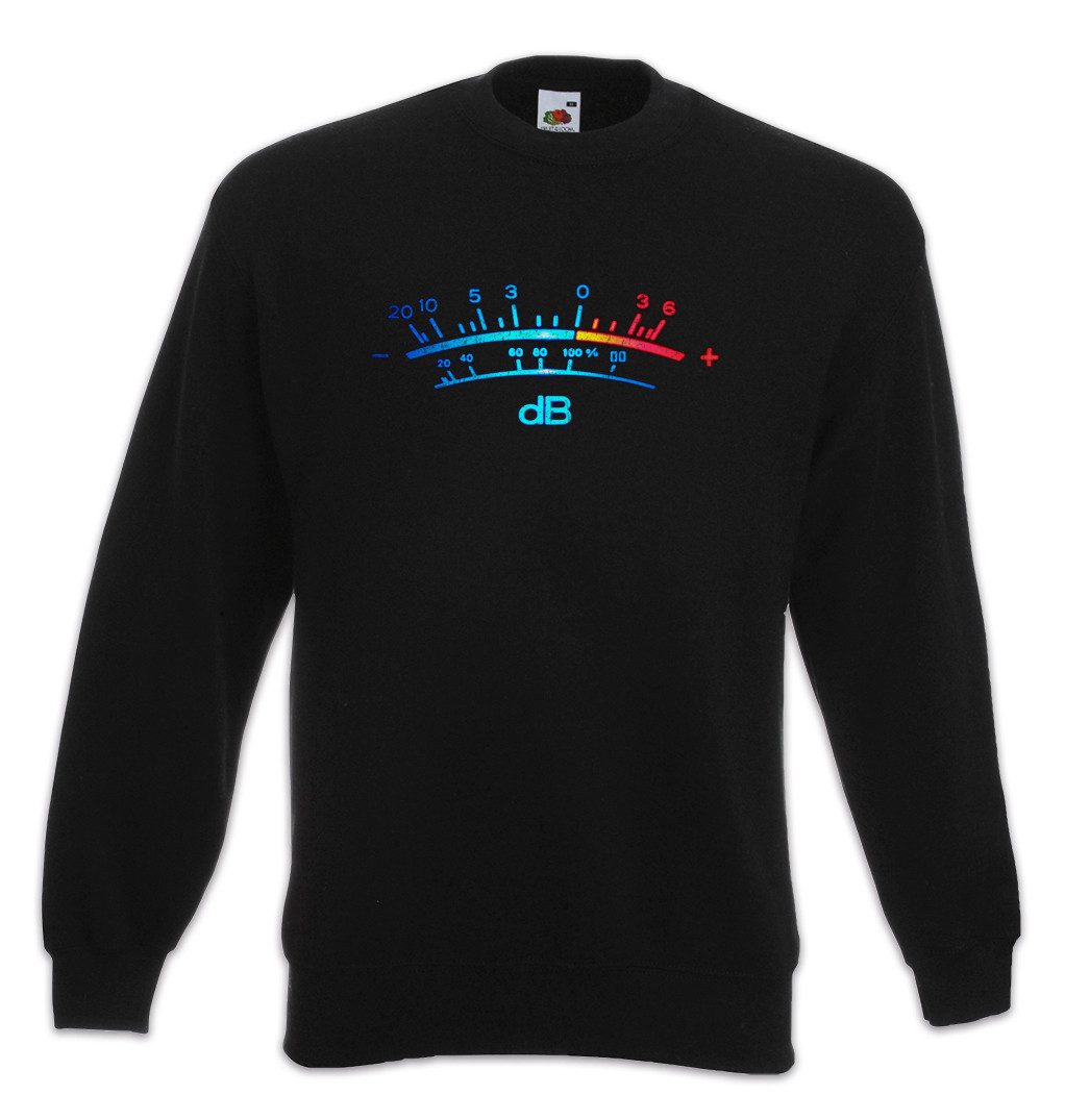Sweatshirt DB Meter II Sweatshirt Decibel Music Bass Retro Radio Cassette VU Tape