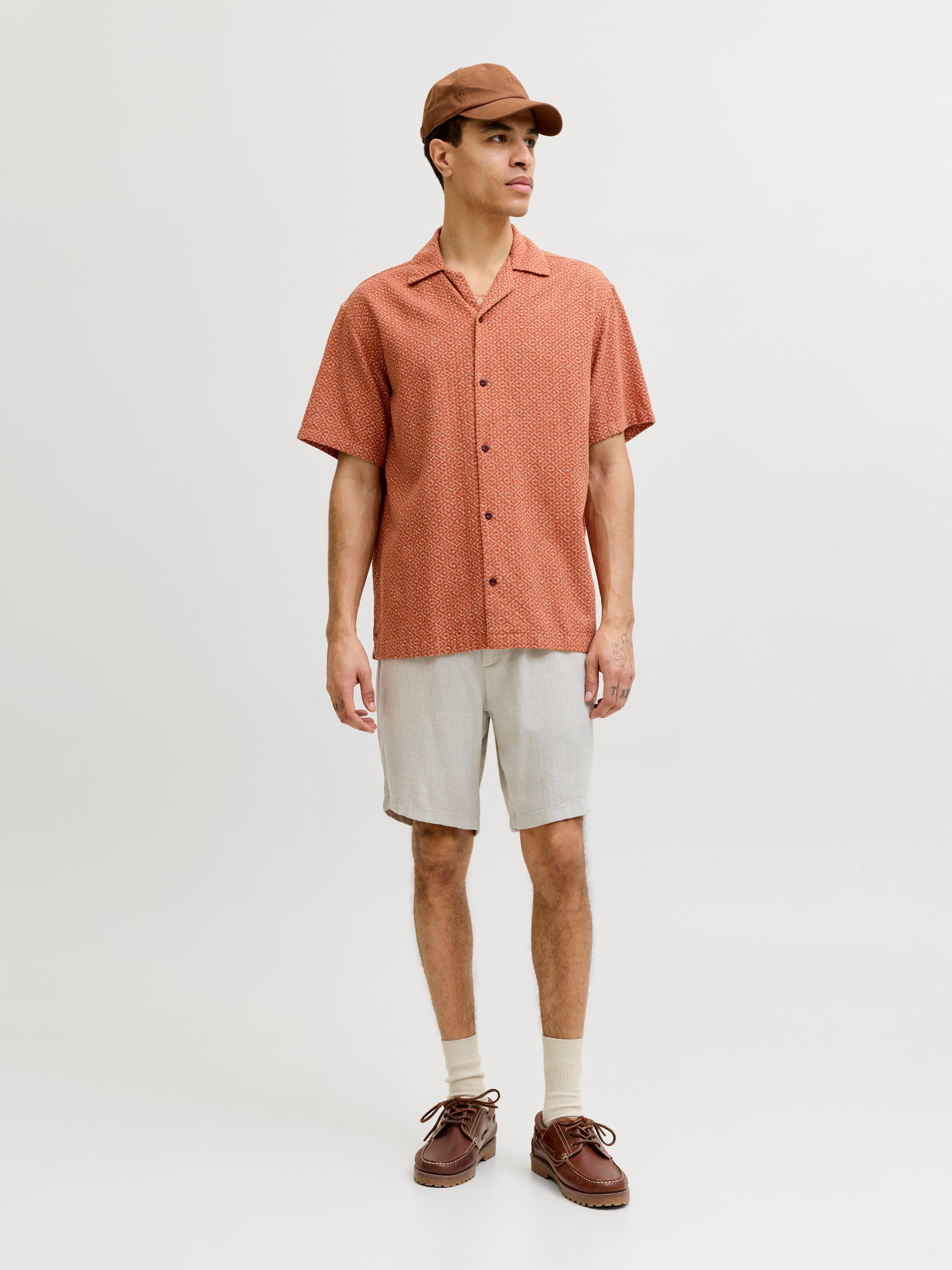 Jack & Jones Chinoshorts JPSTACE MYKONOS LINEN BLEND SHORTS SRT