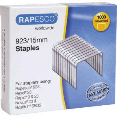 RAPESCO Heftklammer Heftklammern RP923/15 923/15mm v Novus® 23 Bostitch® SB35 Stahl 1.000