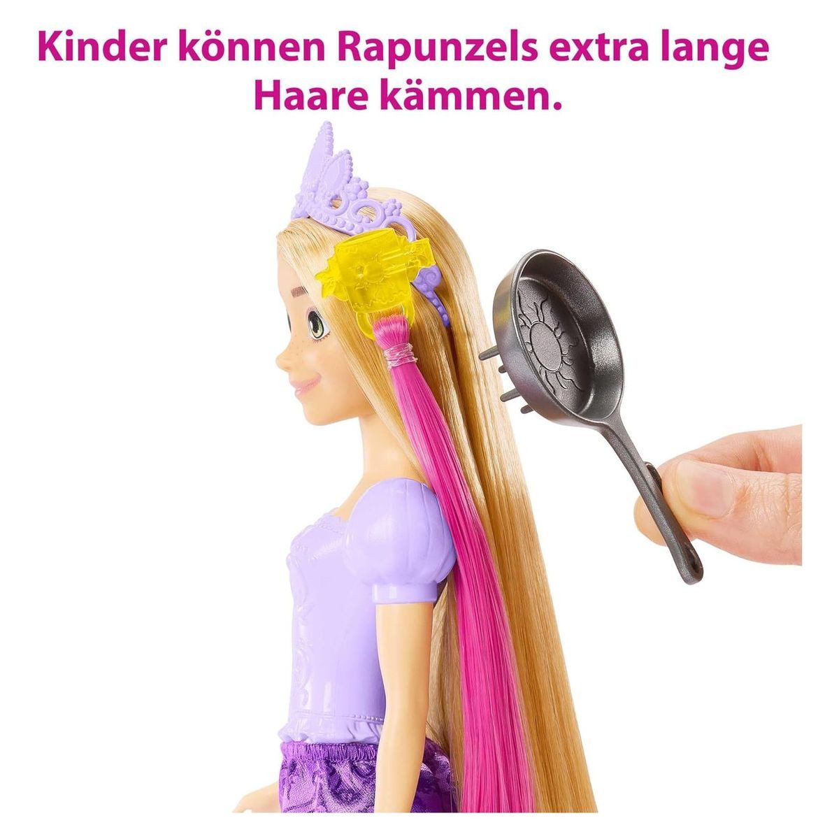 Mattel® Anziehpuppe Mattel HLW18 - Disney Princess - Haarspiel Rapunzel inkl. Tierfreunde