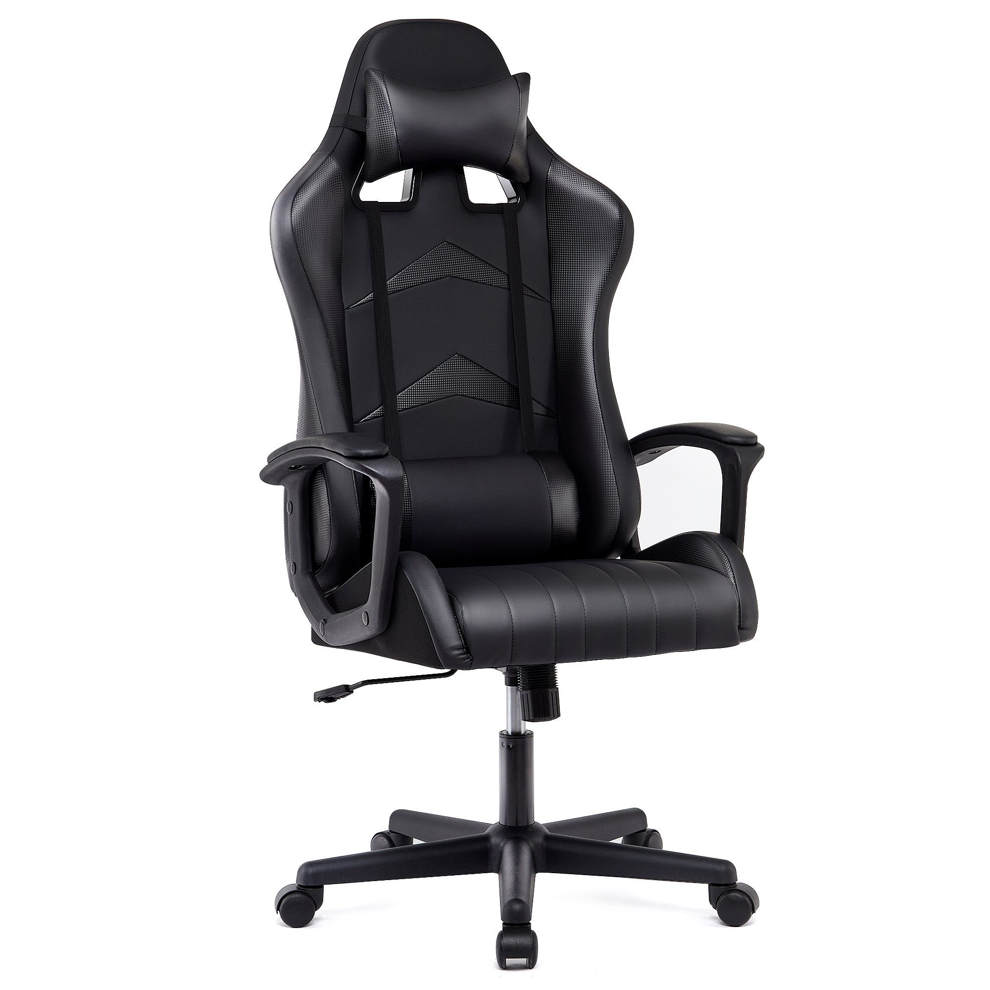 Intimate WM Heart Gaming-Stuhl Verstellbarer Ergonomischer Schreibtischstuhl mit hoher Rückenlehne schwarz